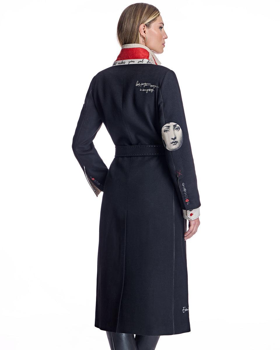 Polyblend Stitched Trench Coat Product Image