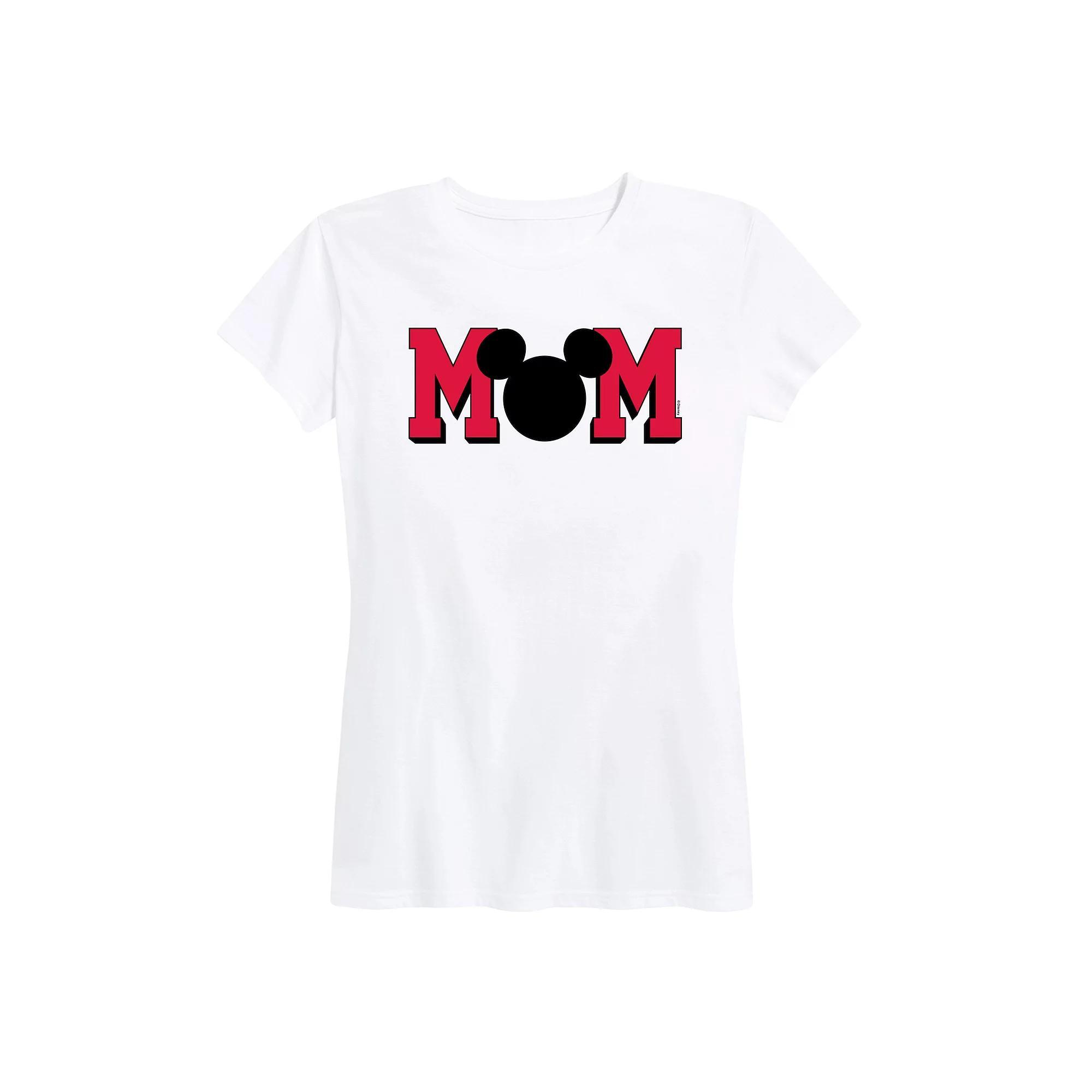 Disneys Mickey Mouse Womens Mom Graphic Tee Product Image