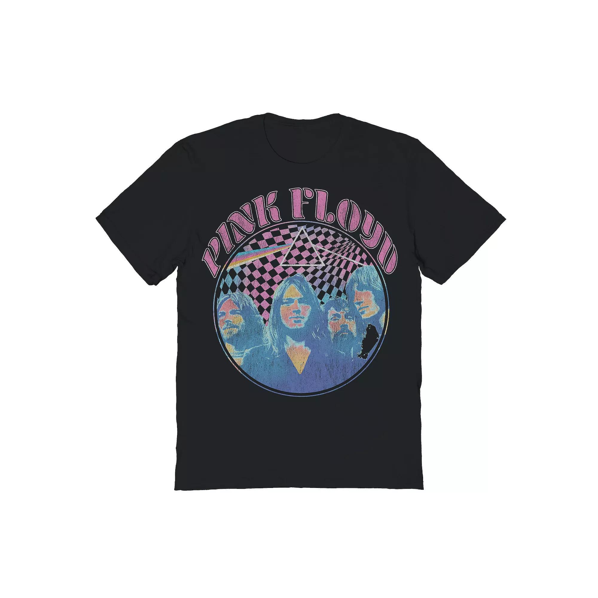 Men's Pink Floyd Pastel Graphic Tee, Size: Large, Black Product Image