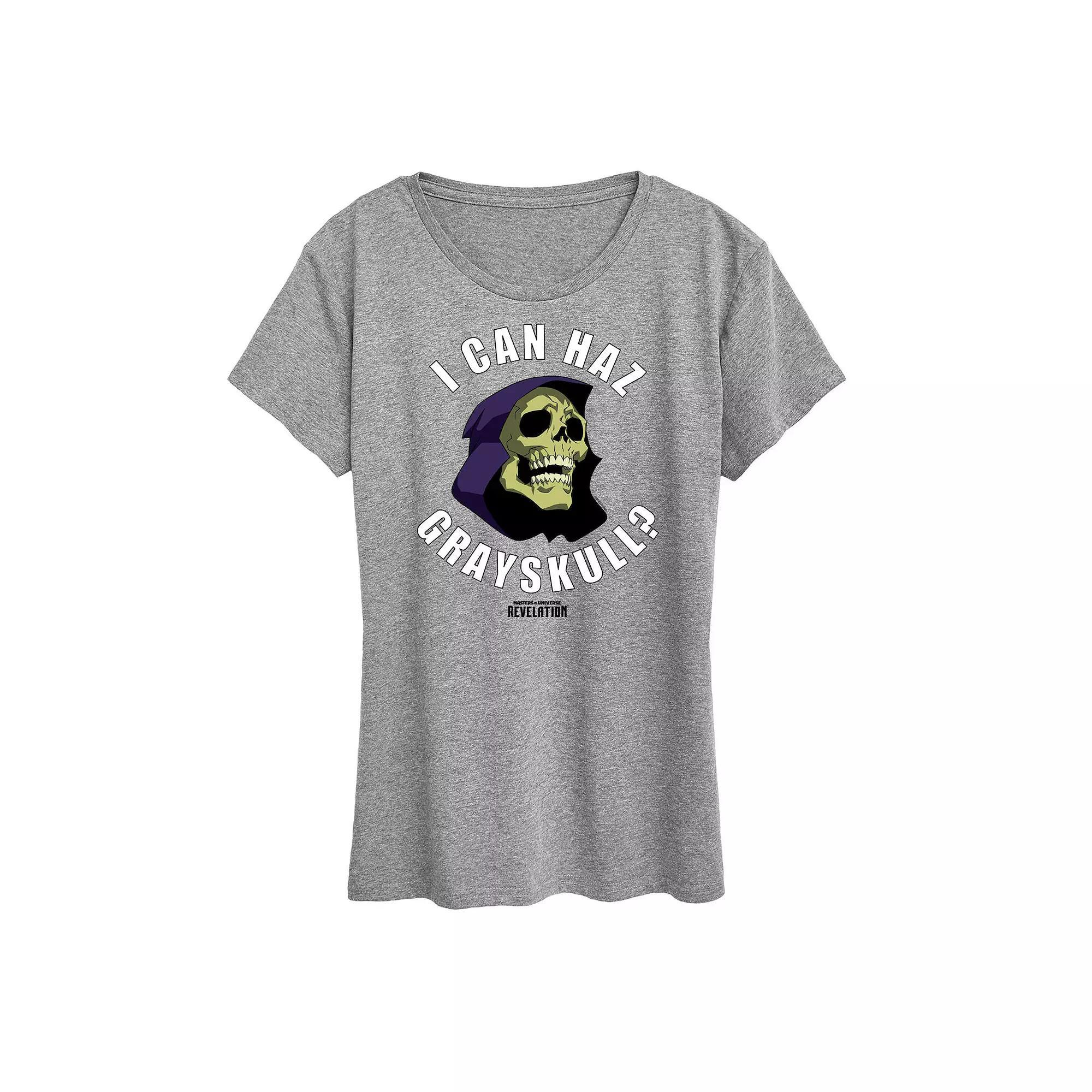 Womens Masters of the Universe Grayskull Graphic Tee Grey Gray Product Image