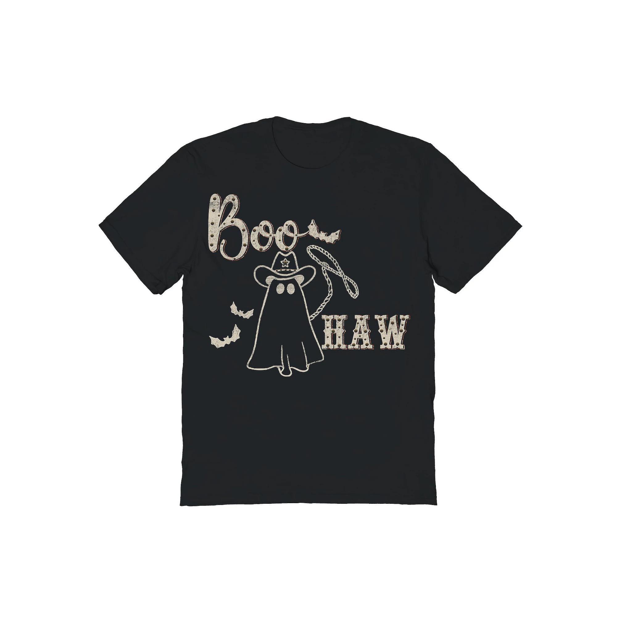 Men's Boo Haw Halloween Graphic Tee, Size: Small, Black Product Image