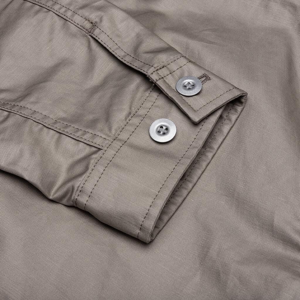 Multi-Pocket Chore Jacket - Grey Beige Male Product Image