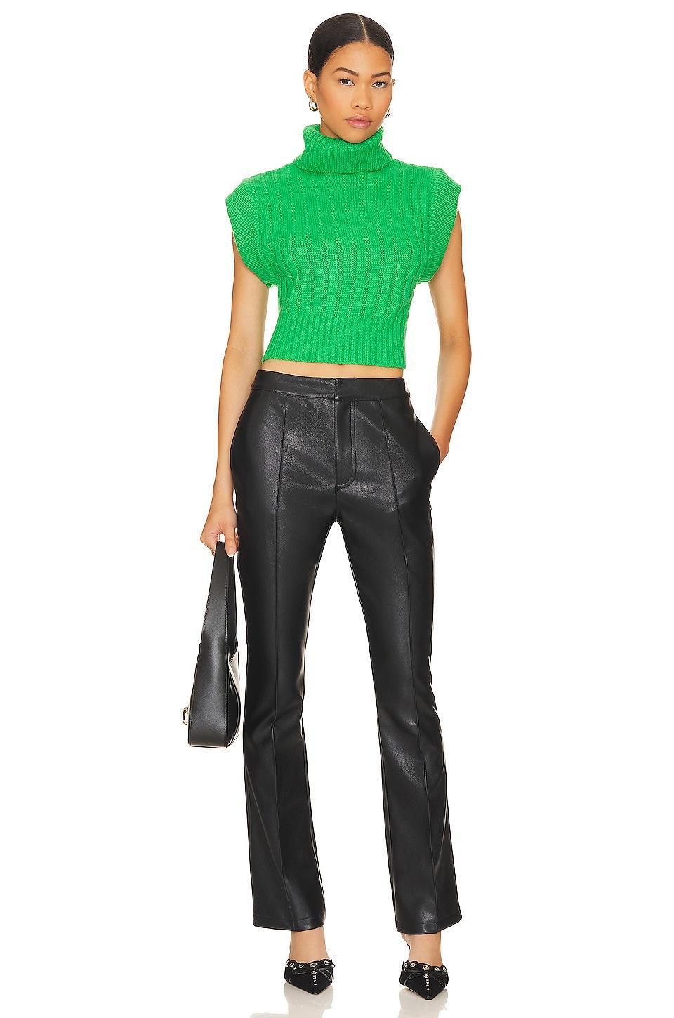 Reina Faux Leather Pants Line & Dot Product Image