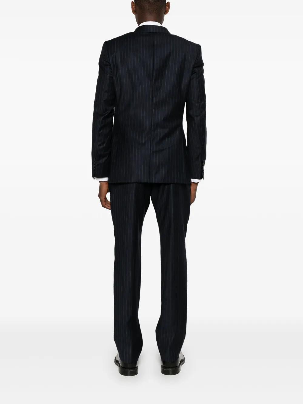 pinstriped double-breasted suit Product Image