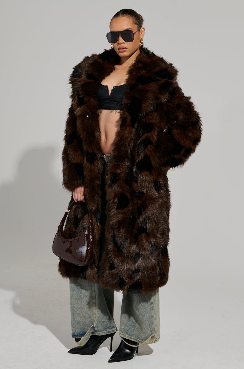 AUSTIN FAUX FUR TRENCH Product Image