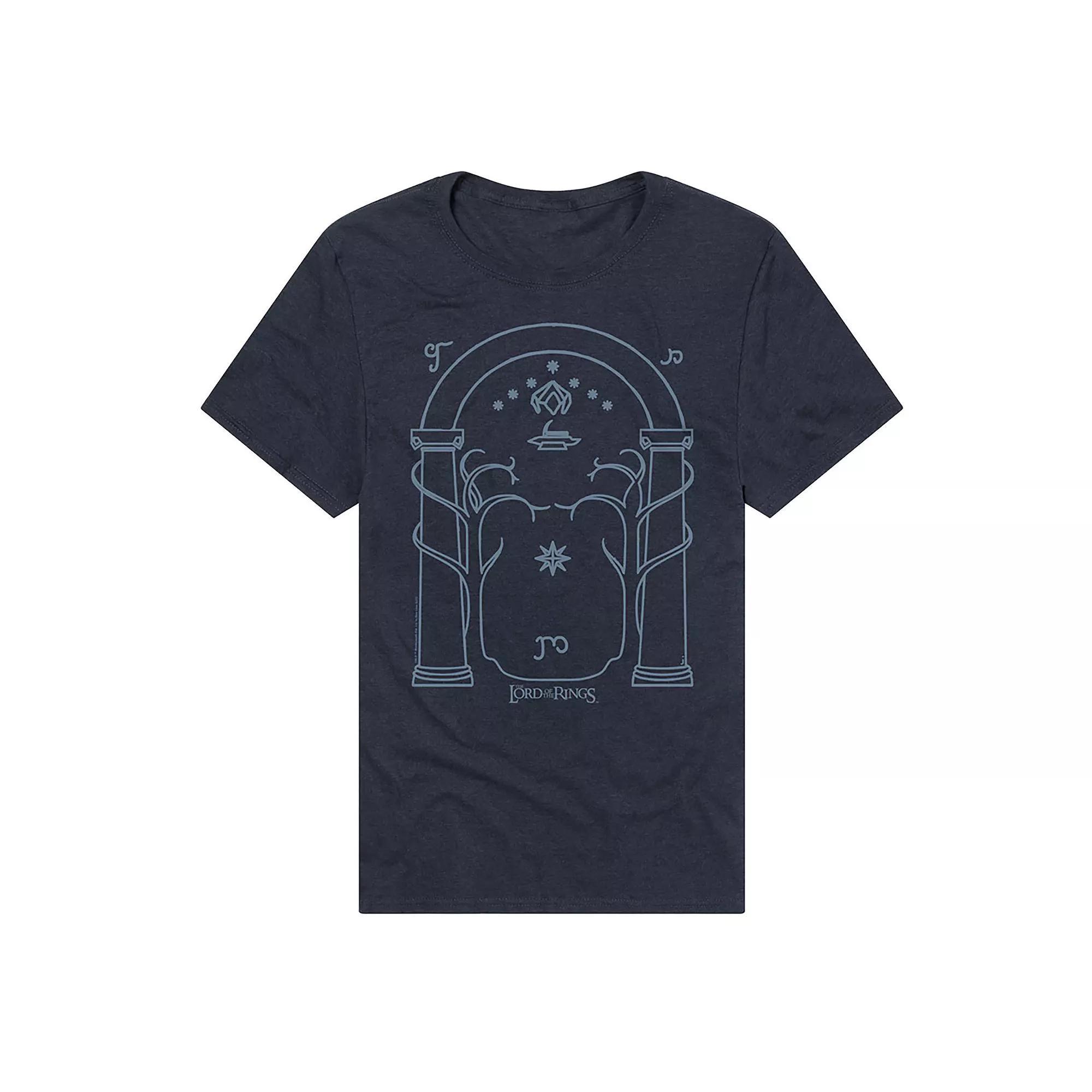 Men's Lord of The Rings Doors of Durin Graphic Tee, Size: Medium, Blue Product Image