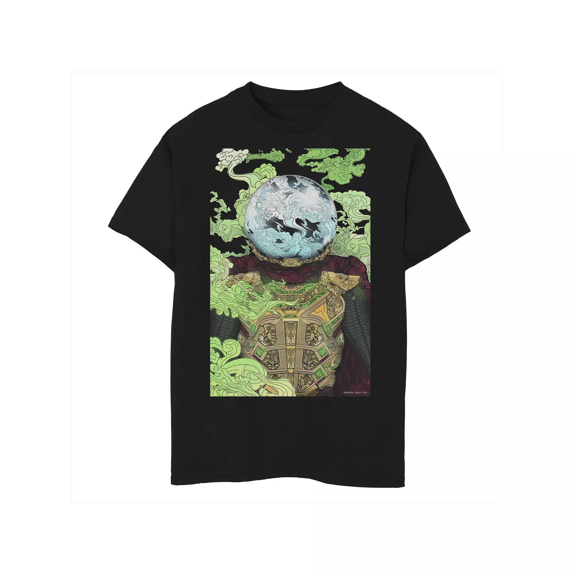 Boys 8-20 Marvel Spider-Man Far From Home Mysterio Vintage Poster Graphic Tee, Boy's, Size: Large, Black Product Image
