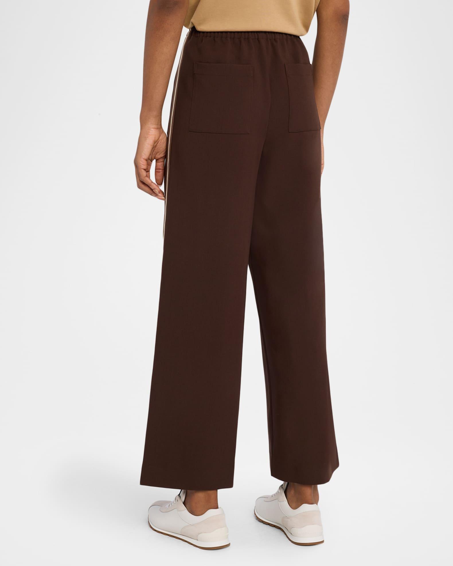Robyn Striped Wide-Leg Knit Pants Product Image