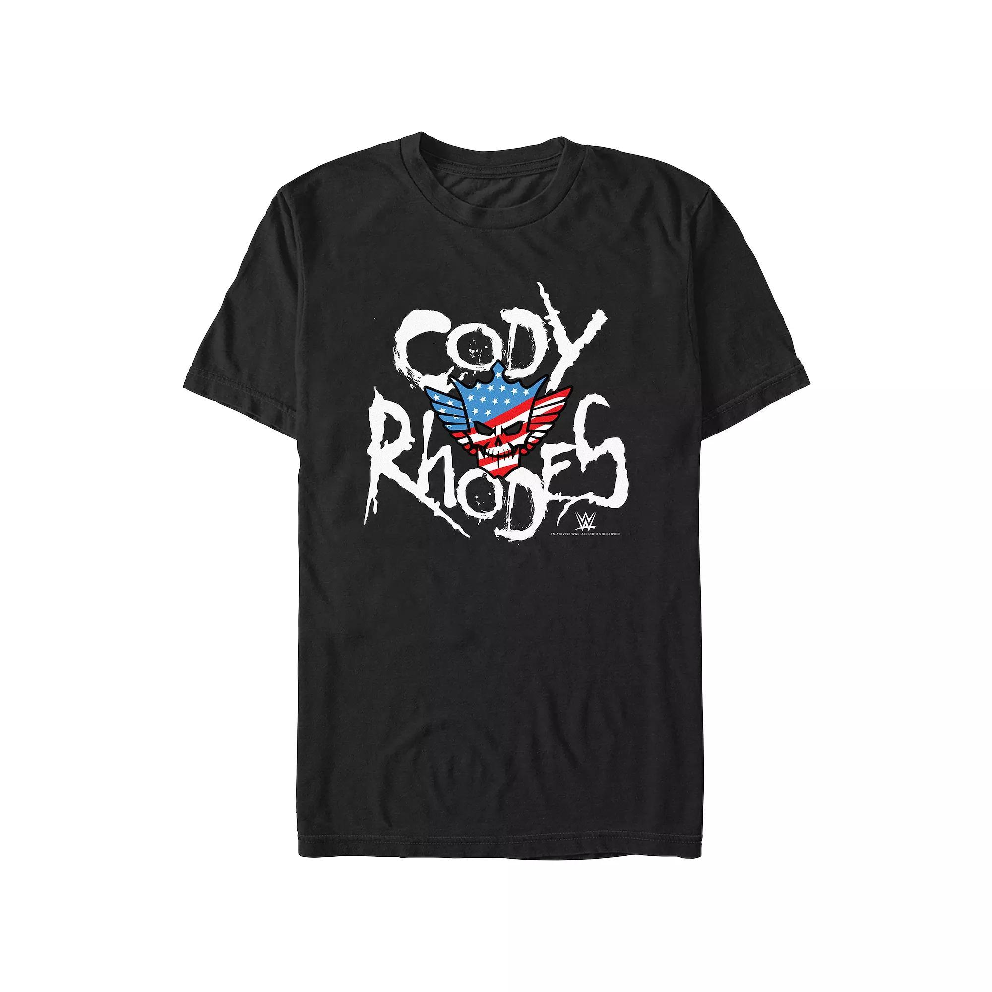 Men's WWE Cody Rhodes Americana Graphic Tee, Size: XS, Black Product Image