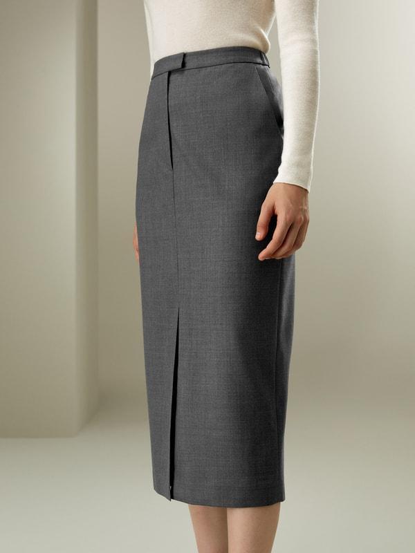 Modern Beauty Silk Wool Pencil Skirt Product Image