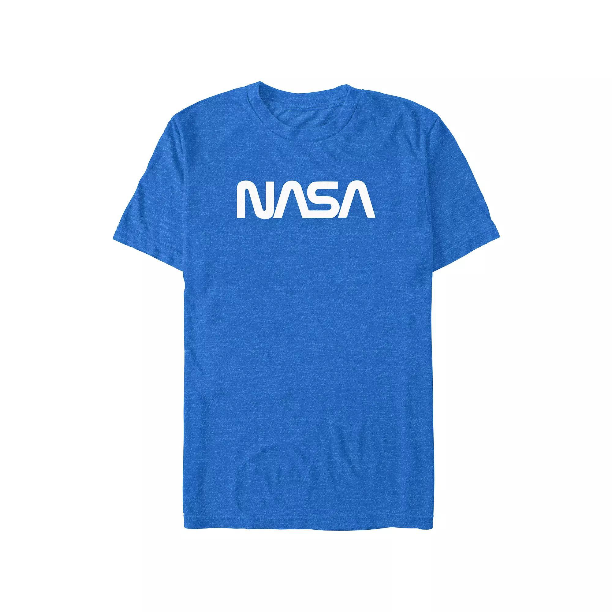 Big & Tall Nasa Logo Graphic Tee, Men's, Size: 3XL Tall, Royal Grey Product Image