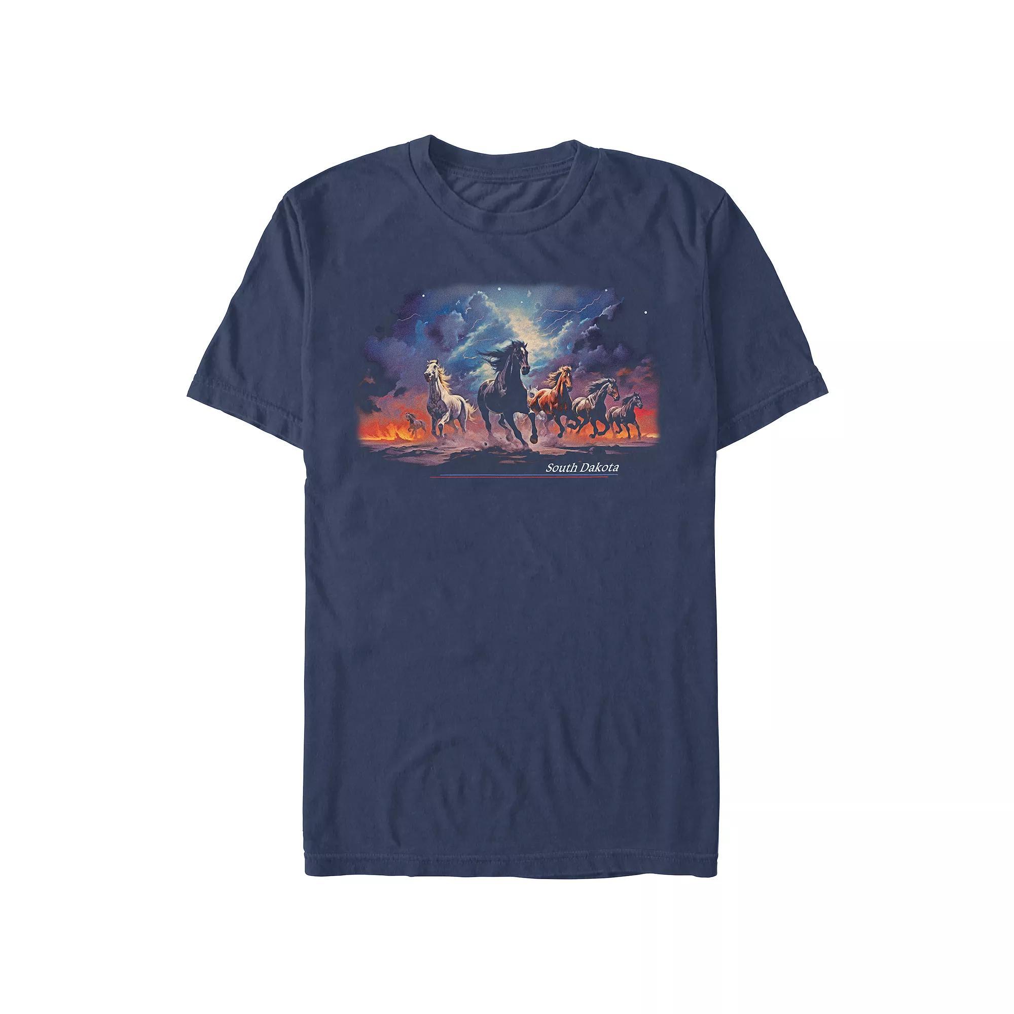 Disney's Winnie The Pooh Tigger Close Up Big & Tall Graphic Tee, Men's, Size: 4XL, Royal Grey Product Image