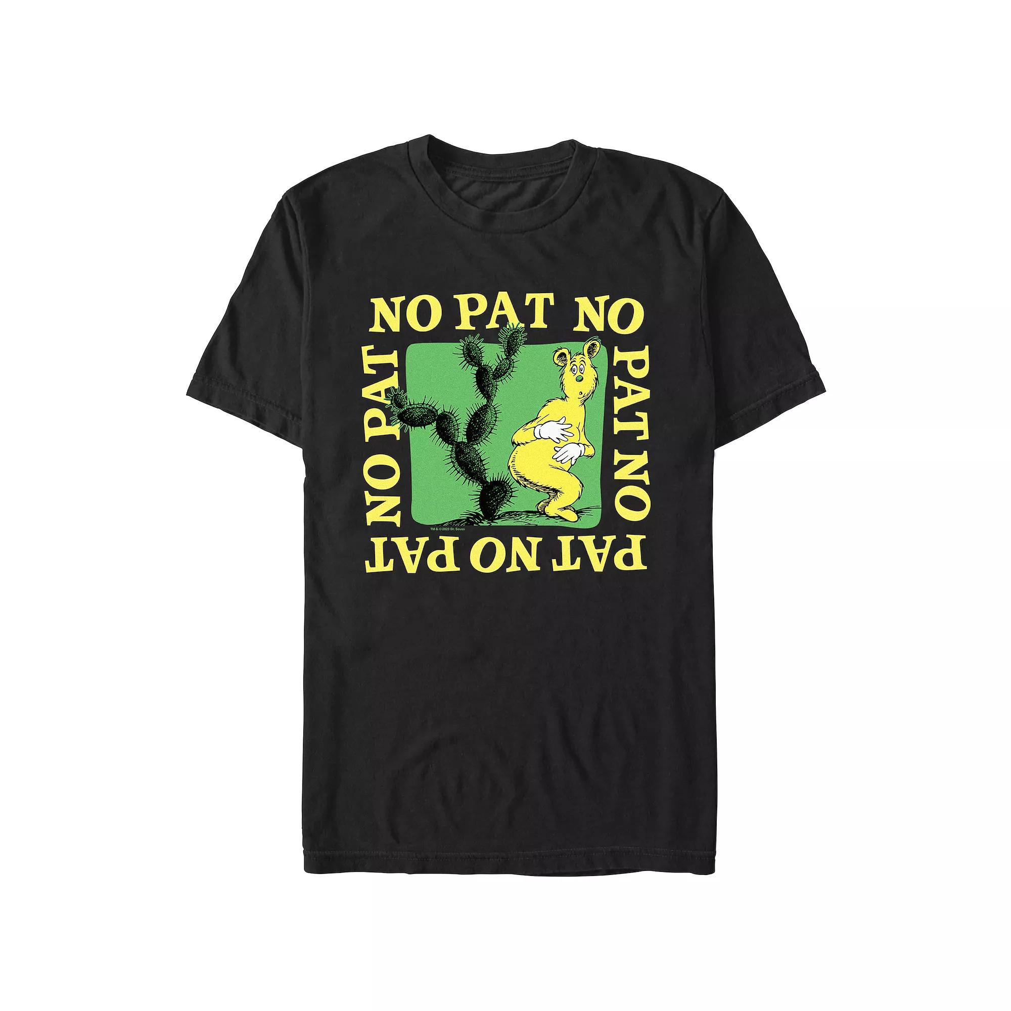 Men's Dr. Seuss No Pat Graphic Tee, Size: Large, Black Product Image