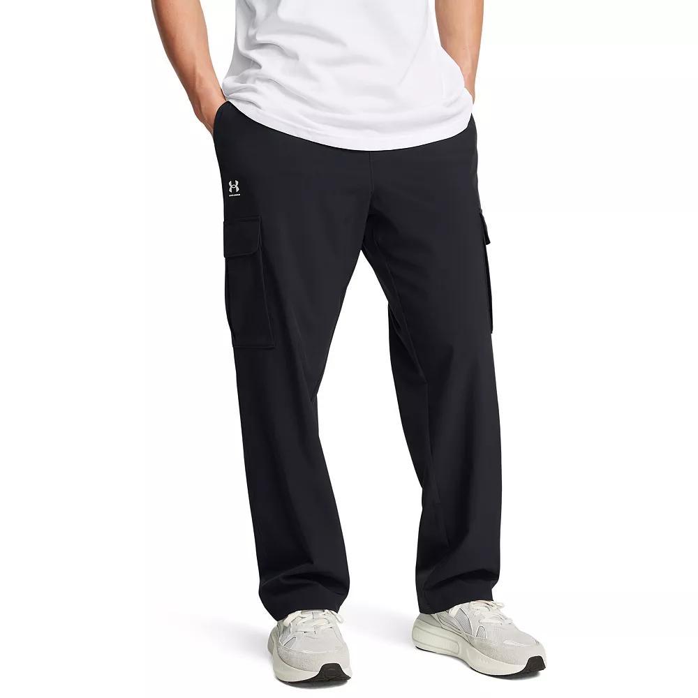 Men's Under Armour Vibe Woven Cargo Pants, Size: Large, Marine Od Green Product Image