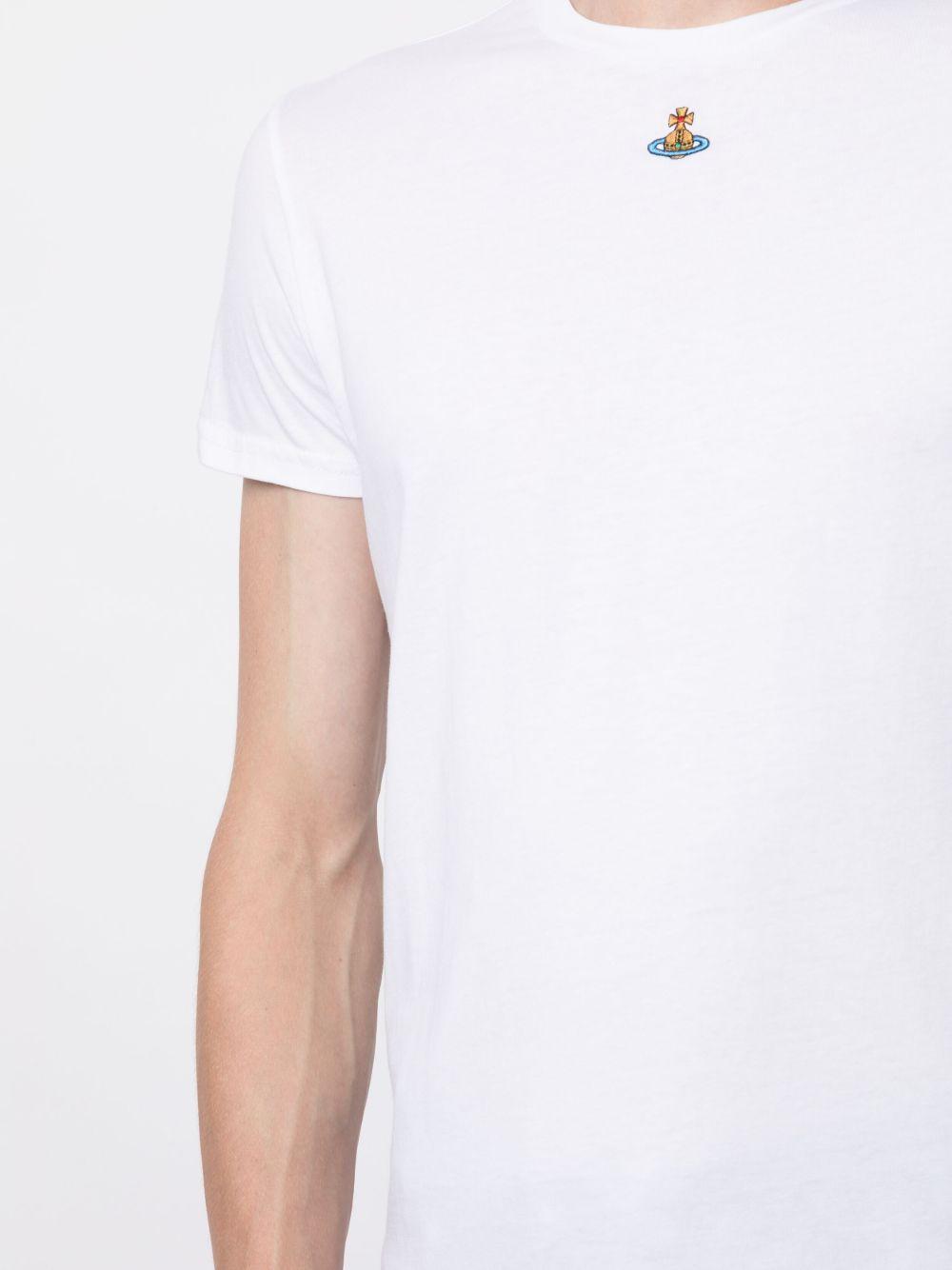 Orb logo-embroidery cotton T-shirt Product Image