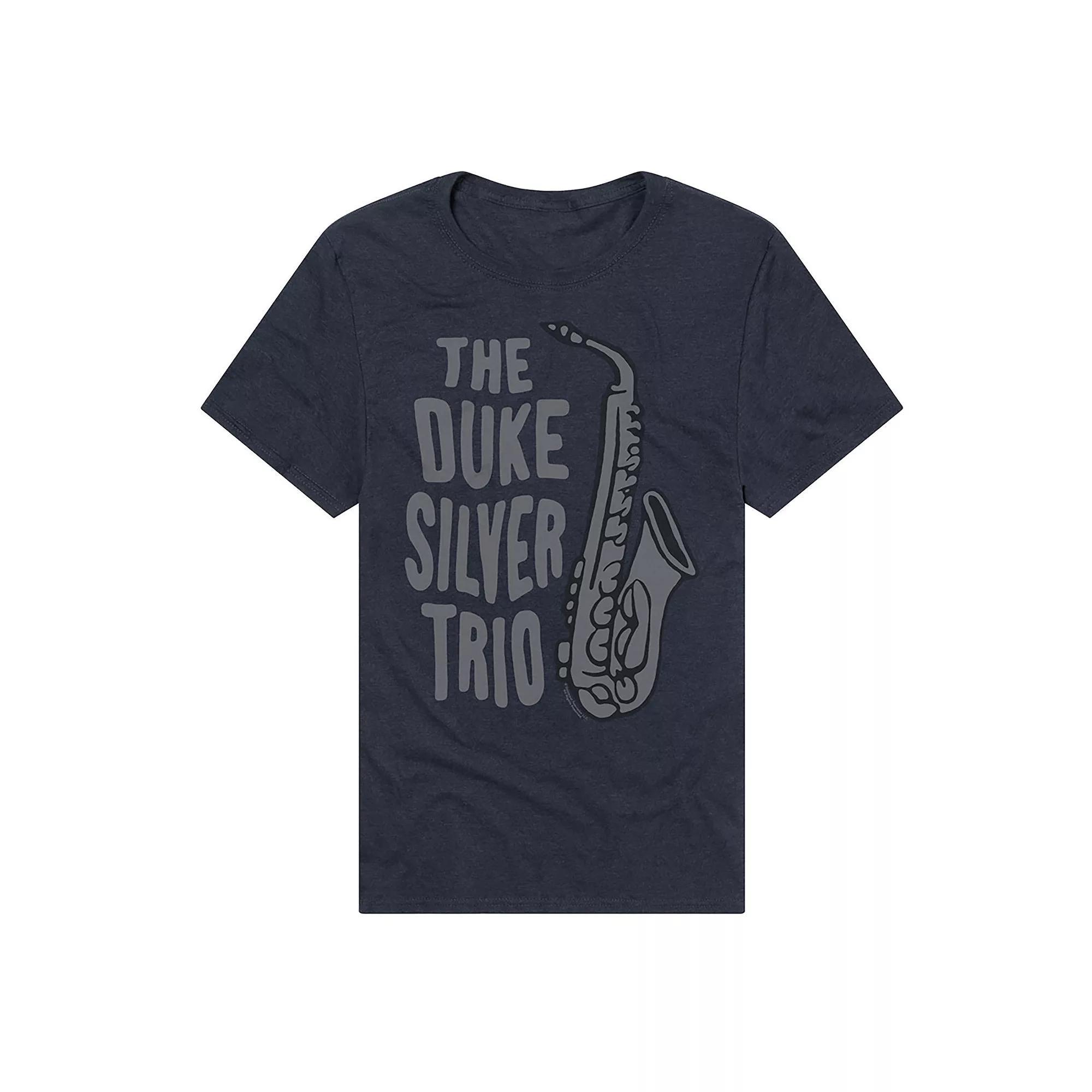 Men's Parks and Recreation Duke Silver Trio Graphic Tee, Size: Large, Blue Product Image