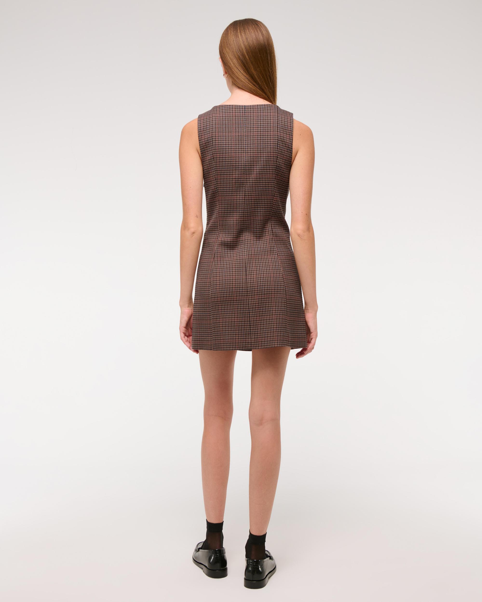 Vegan Suede Pinafore Mini Dress Product Image