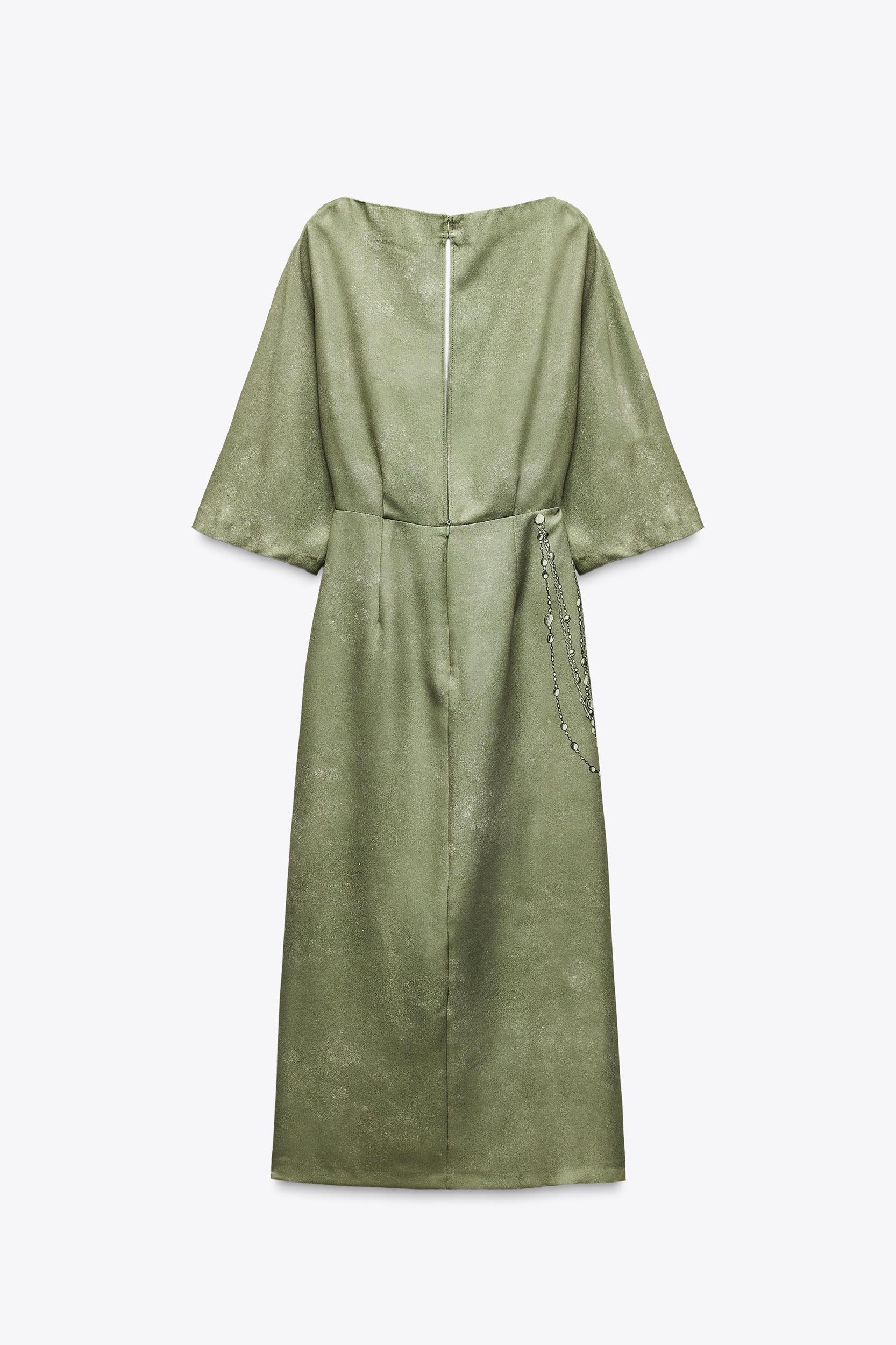 CHAIN PRINT MIDI DRESS Product Image