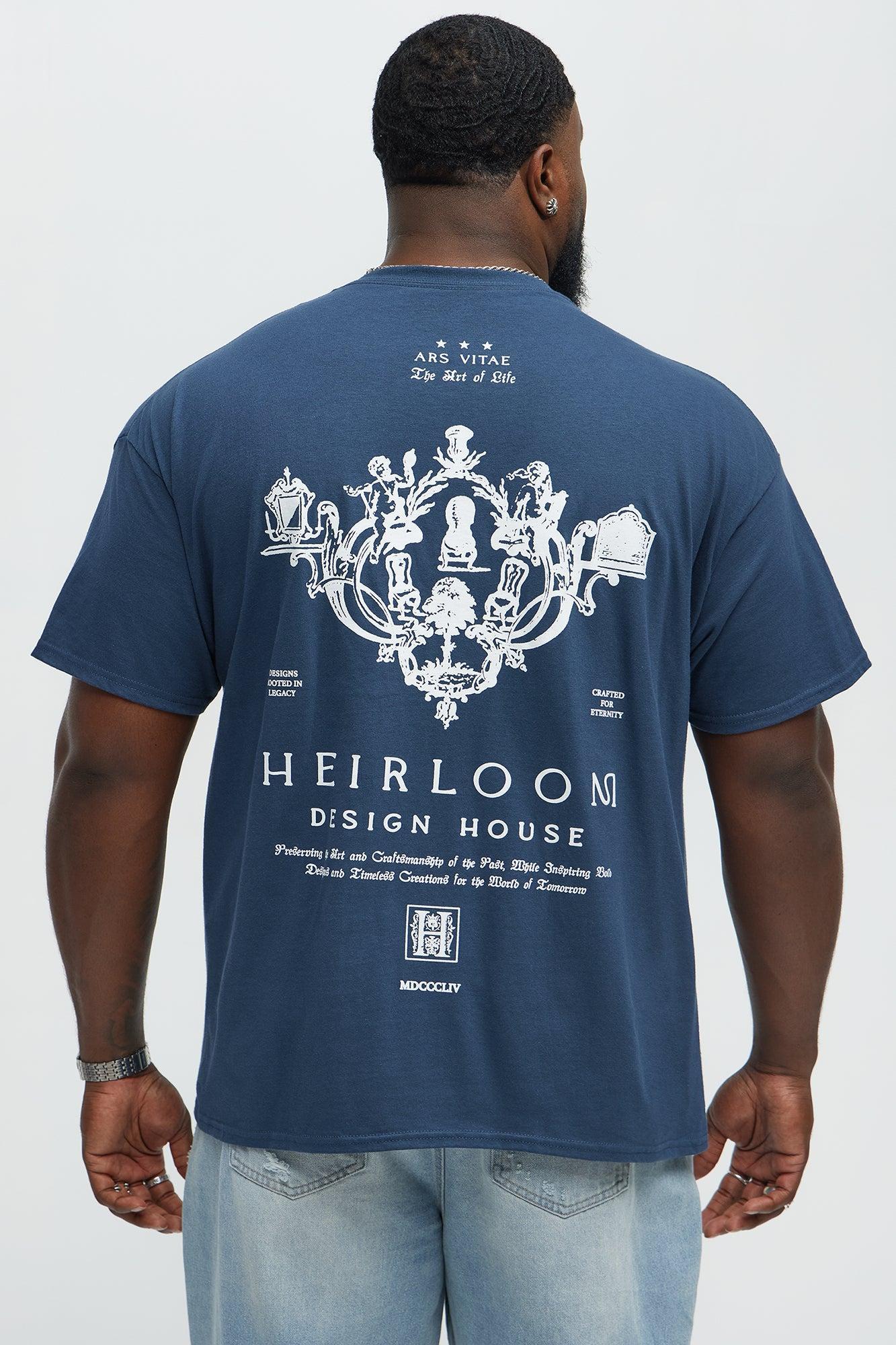Heirloom Design House Short Sleeve Tee - Blue Male Product Image