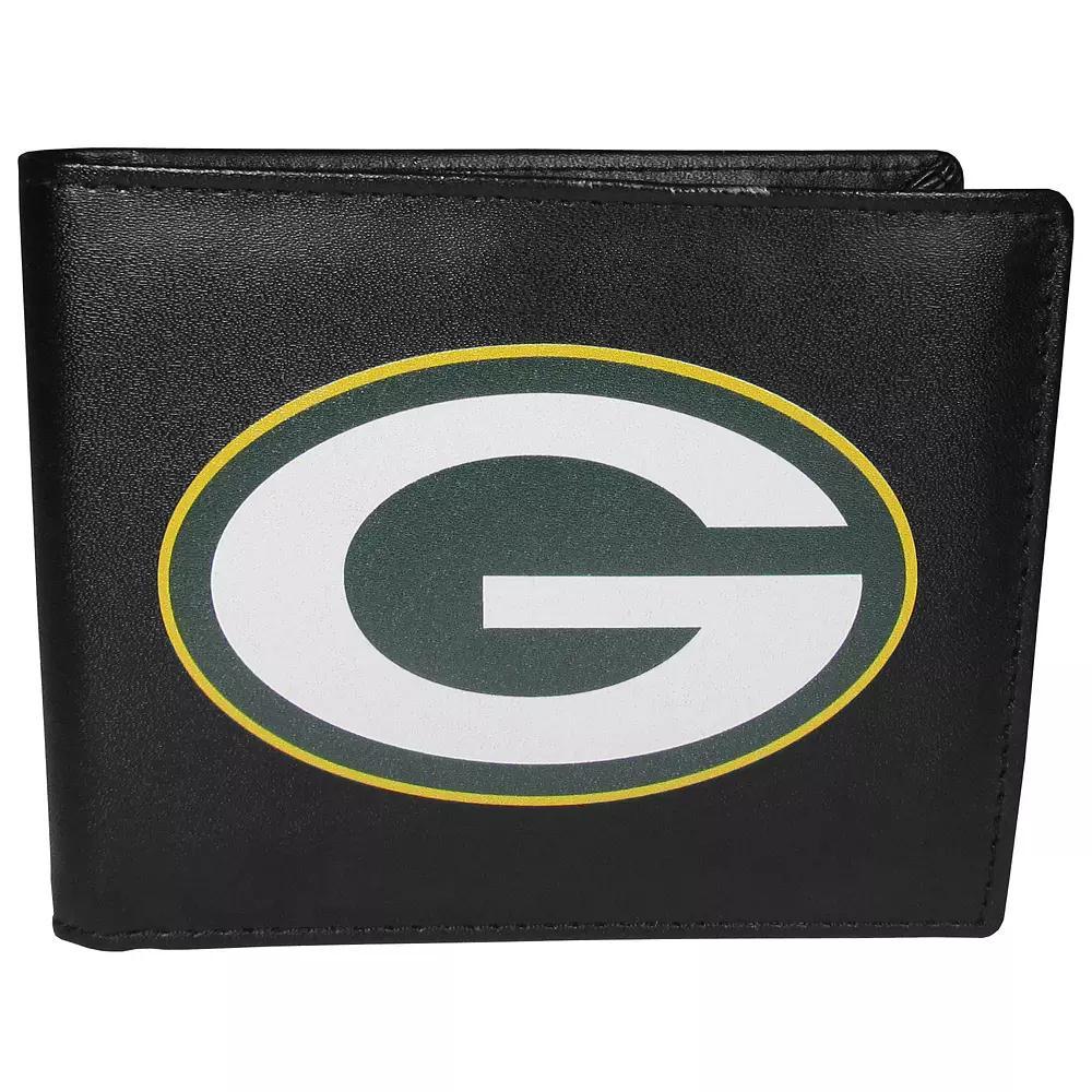 Men's Green Bay Packers Leather Bi-Fold Wallet, Team Product Image
