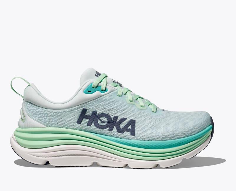 HOKA Women's Gaviota 5 Shoes in Vanilla/Eggnog, Size 7 Product Image