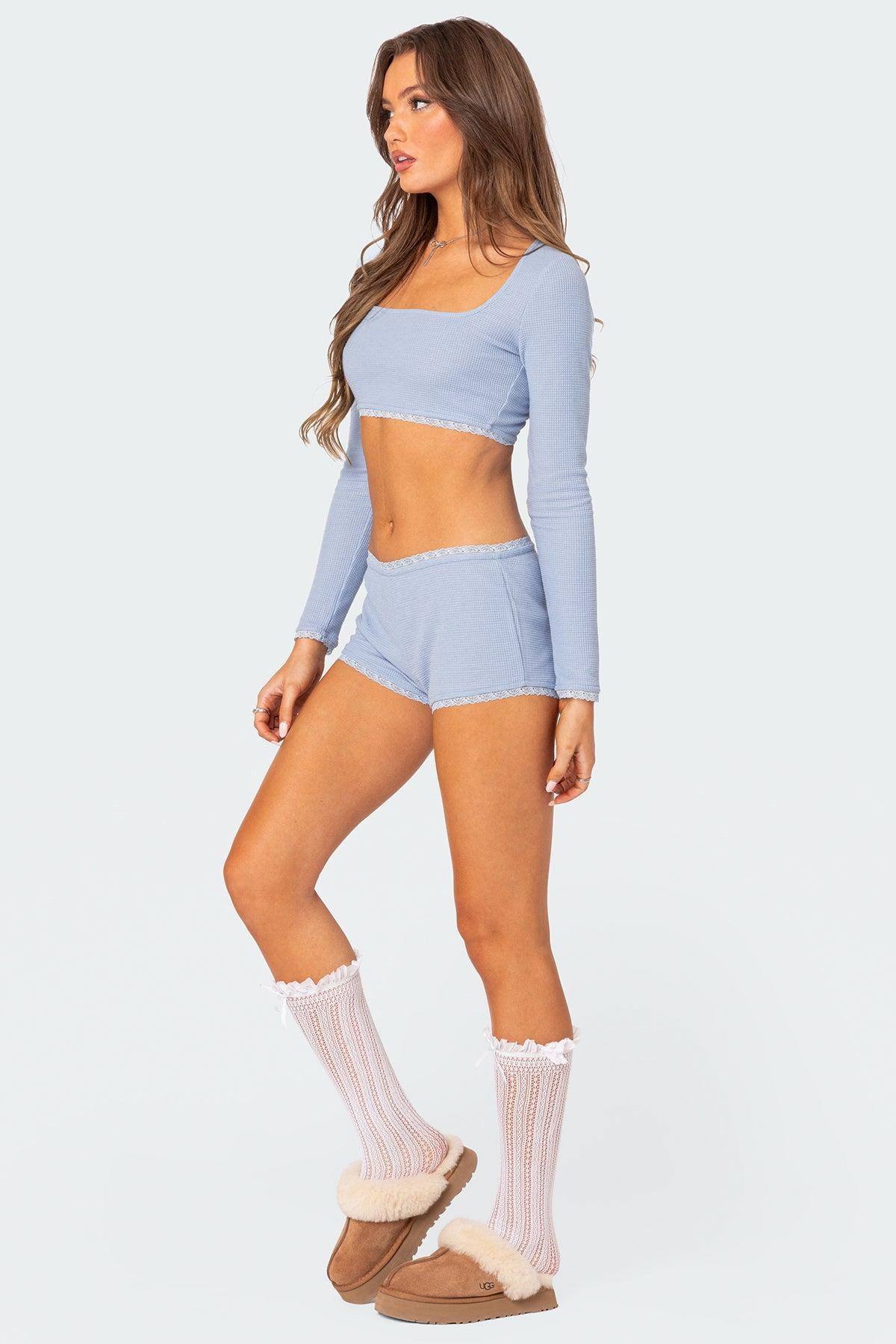 Grwm Waffle Crop Top Product Image