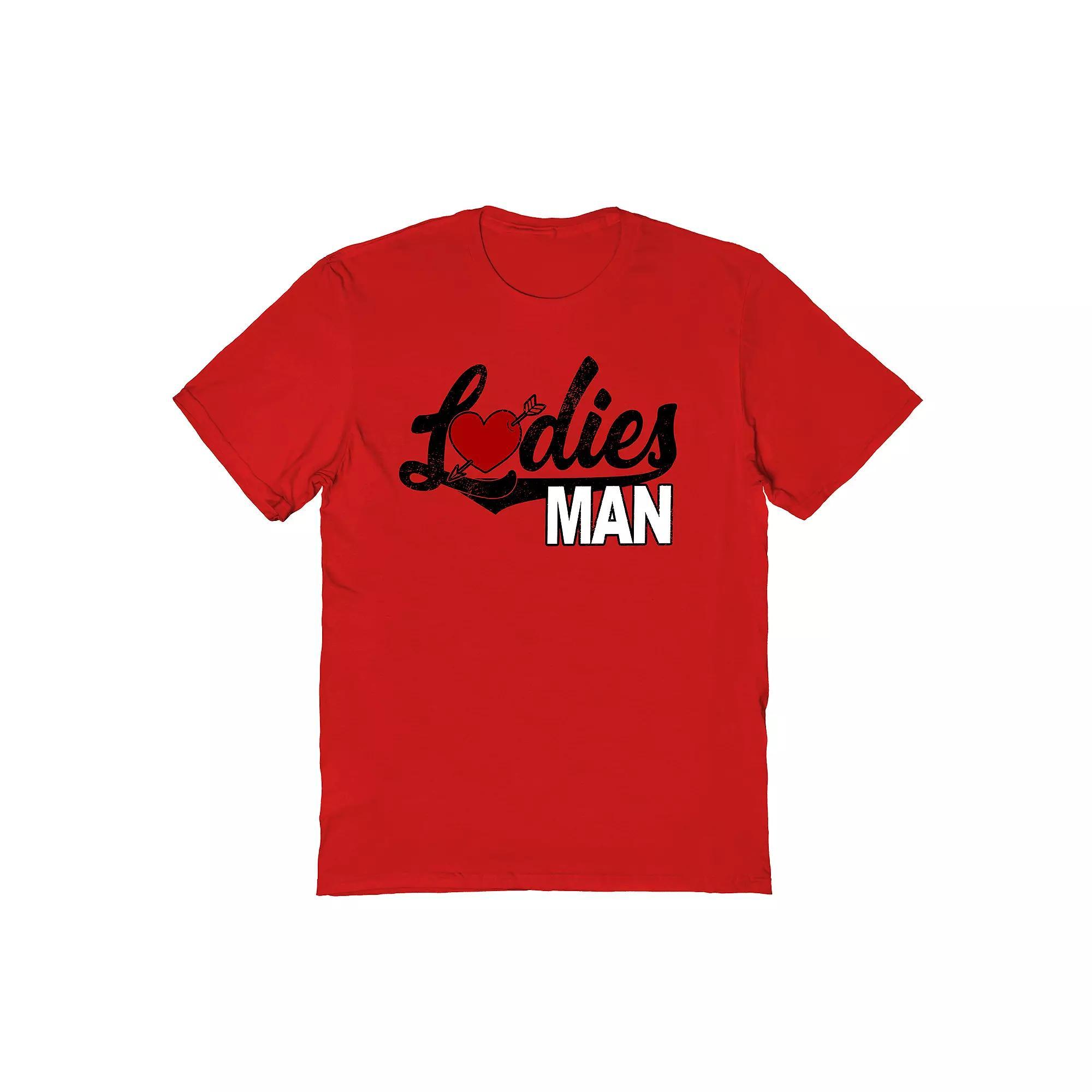 Men's Ladies Man Tee, Size: XL, Red Product Image