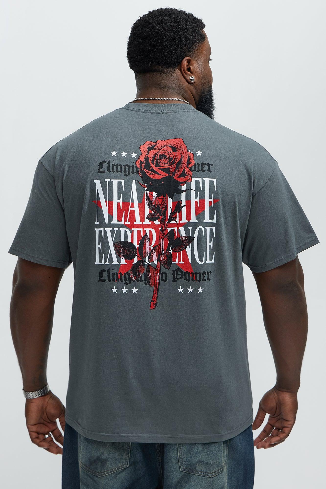 Clinging To Power Short Sleeve Tee - Grey Product Image