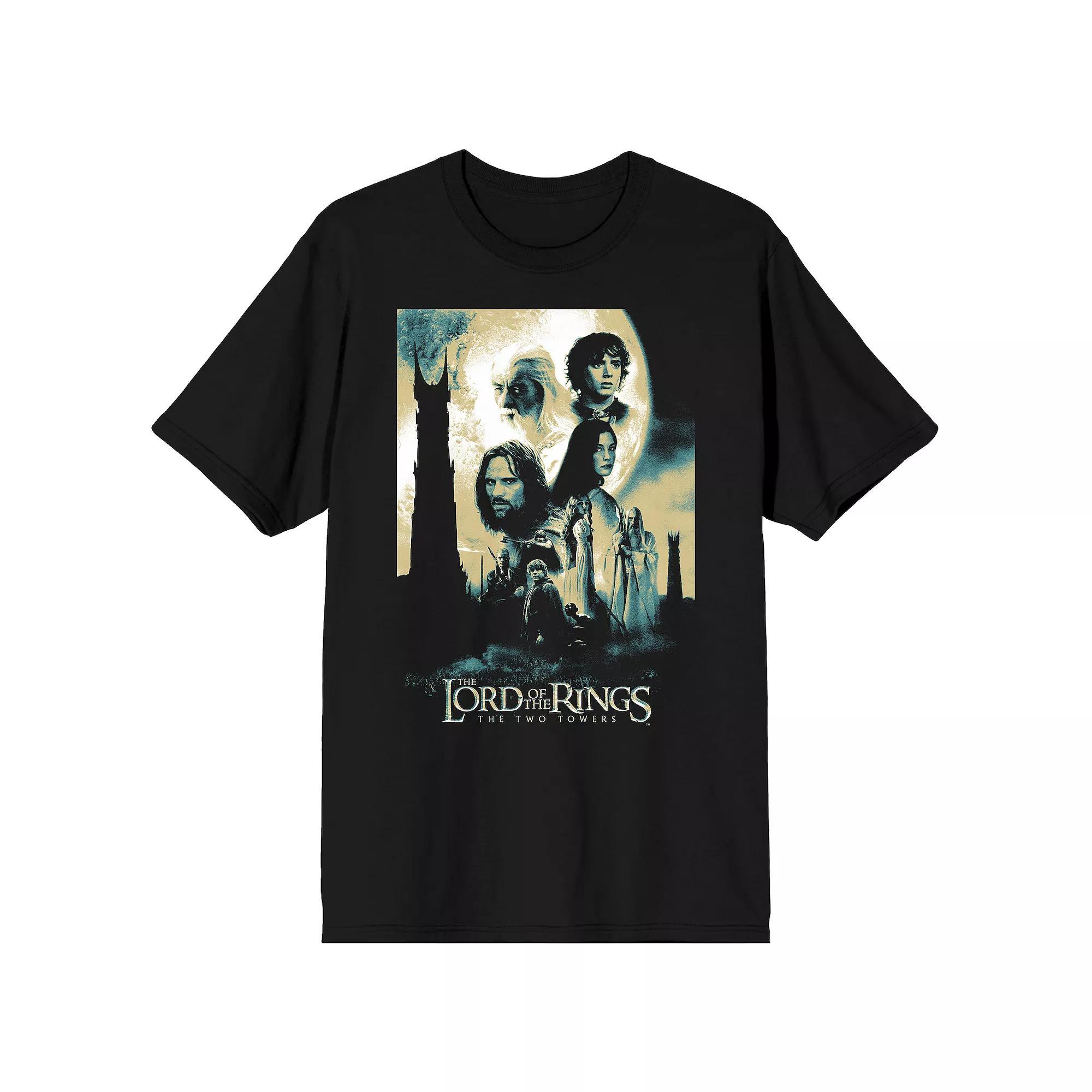 Men's Lord Of The Rings Poster Tee, Boy's, Size: XL, Black Product Image