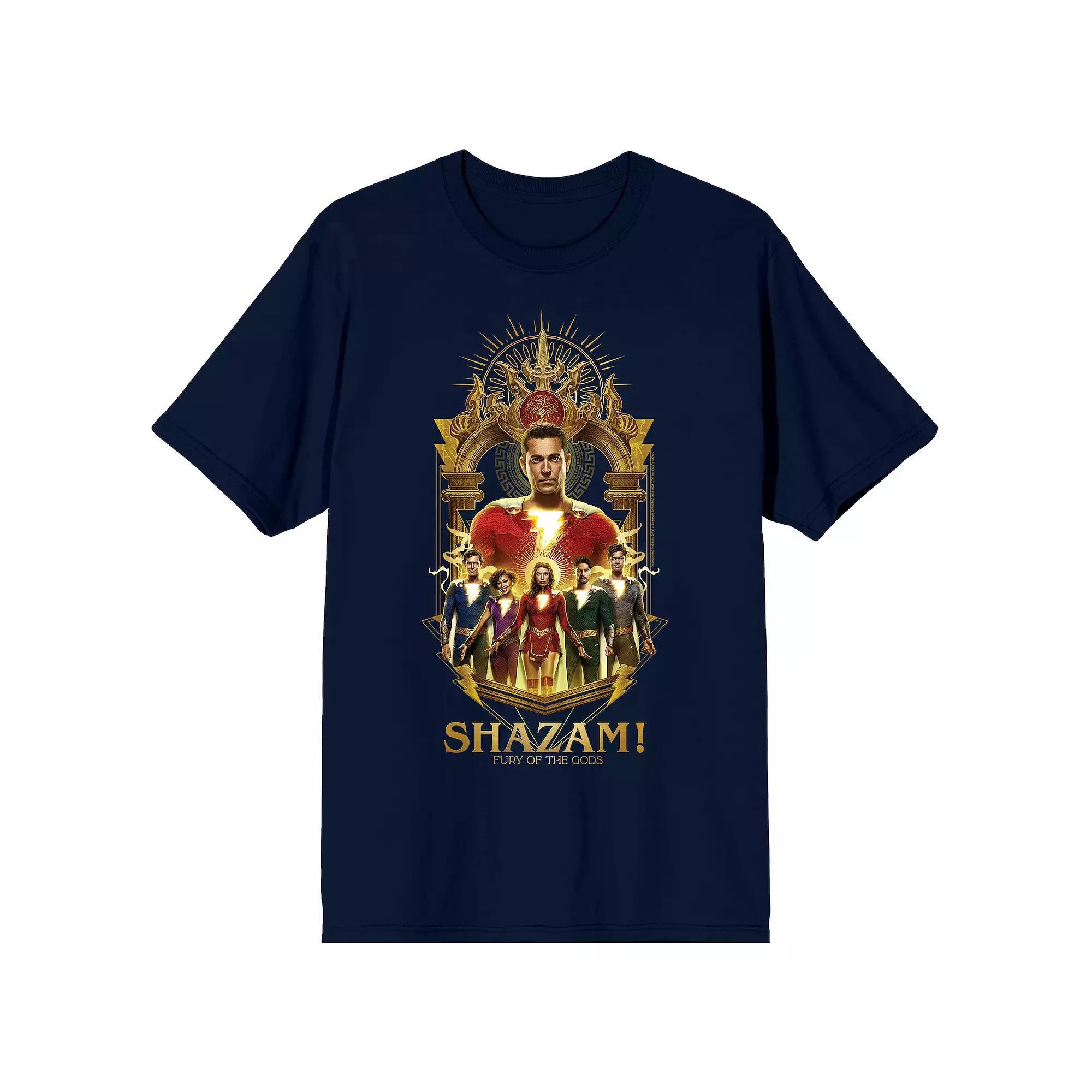 Men's DC Comics Shazam 2: Fury Of The Gods Graphic Tee, Size: Medium, Blue Product Image