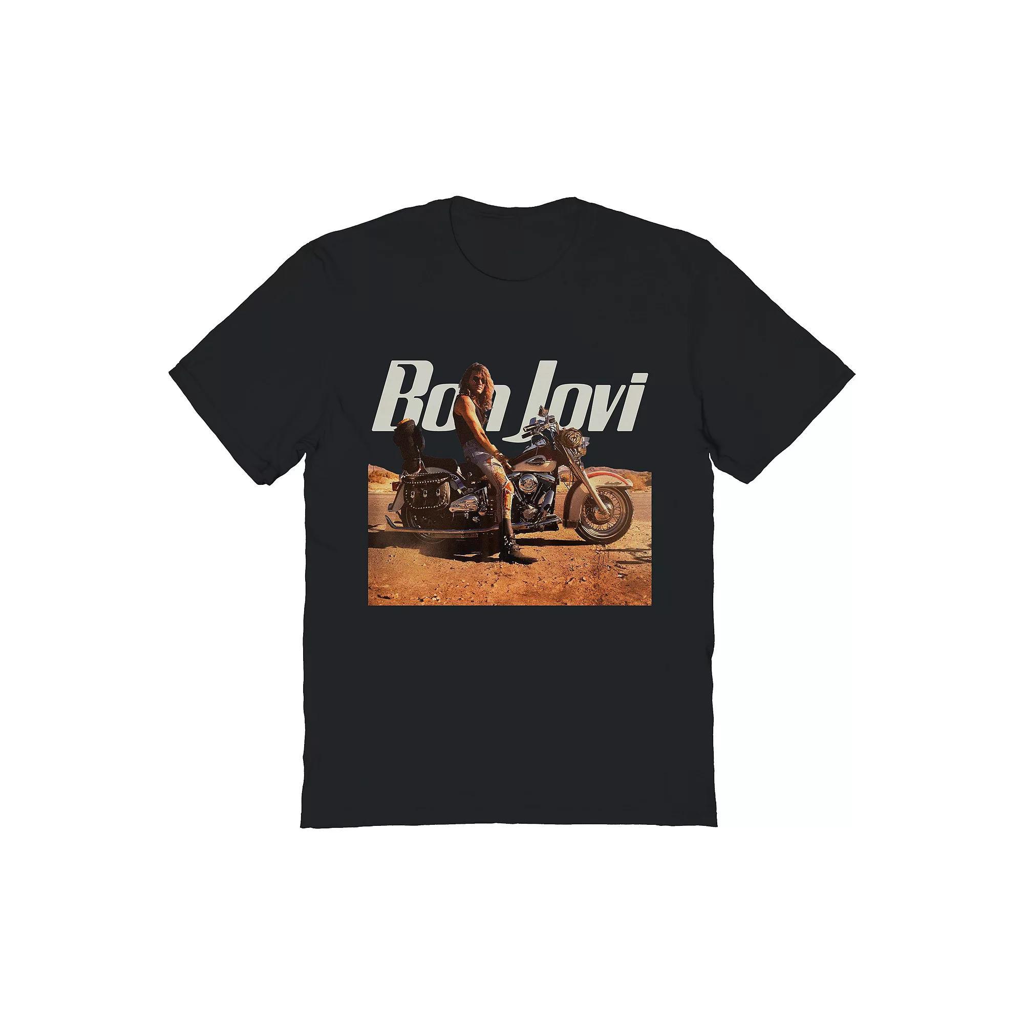 Men's Bon Jovi Wanted Graphic Tee, Size: XXL, Black Product Image
