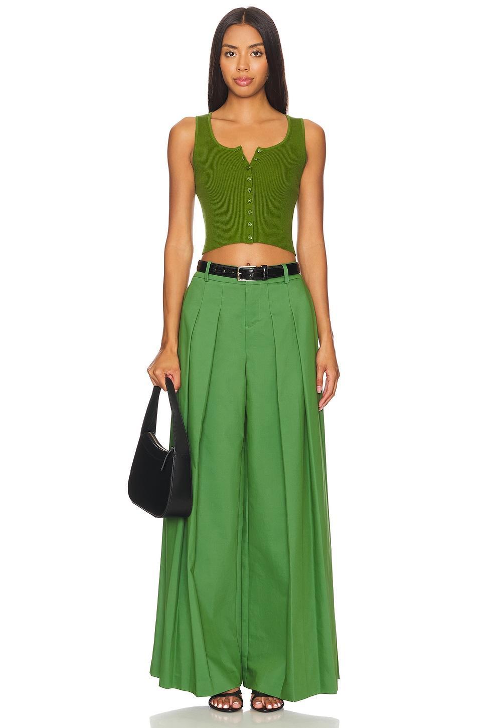 Daryn Button Thru Cropped Tank Alice + Olivia Product Image