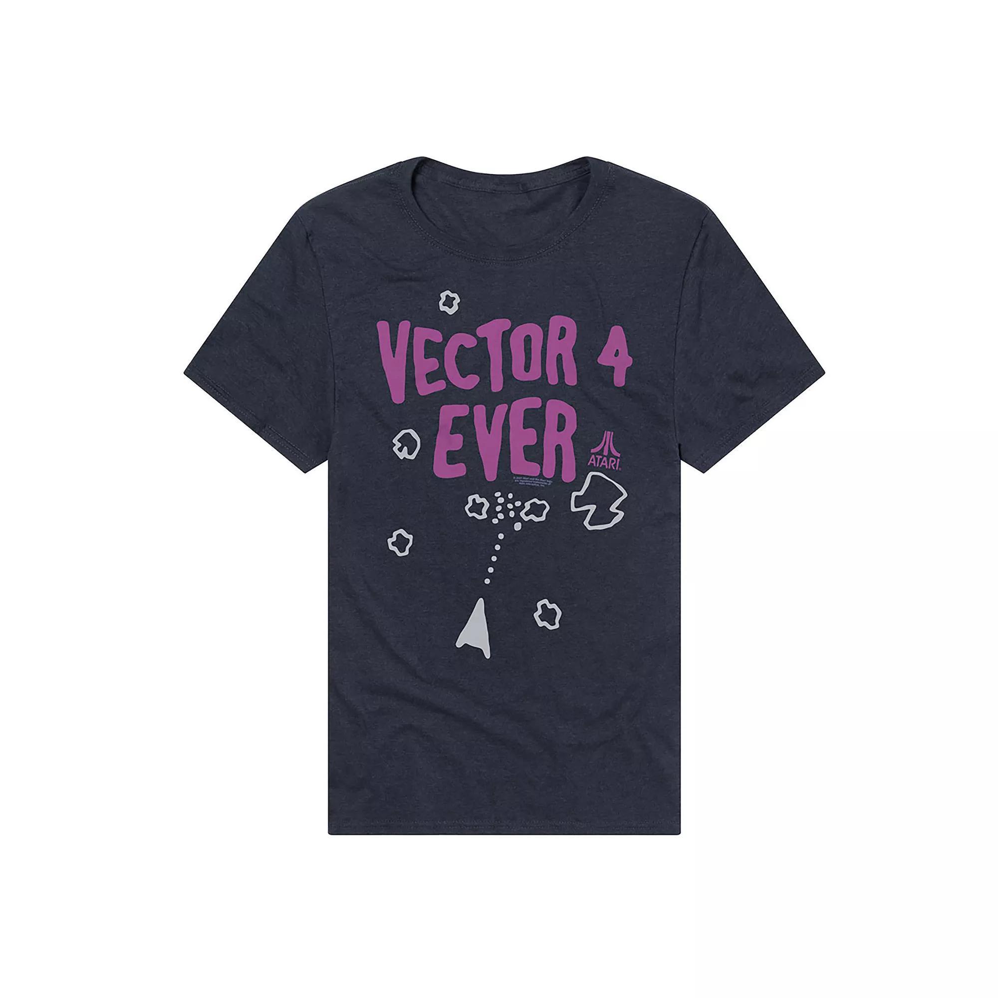 Men's Atari Asteroids "Vector 4 Ever" Graphic Tee, Size: XL, Blue Product Image
