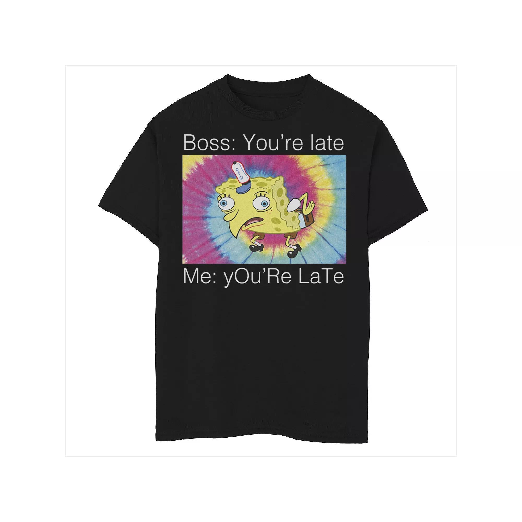 Boys 8-20 Super Mario Bros. I Mustache You For All Your Presents Graphic Tee, Boy's, Size: XL, Red Product Image