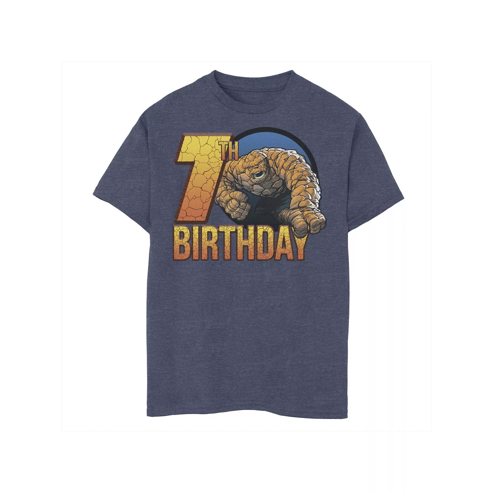 Boys Marvel Comics Iron Man Arc Reactor Birthday Boy Graphic Tee, Boy's, Size: Large, Black Product Image