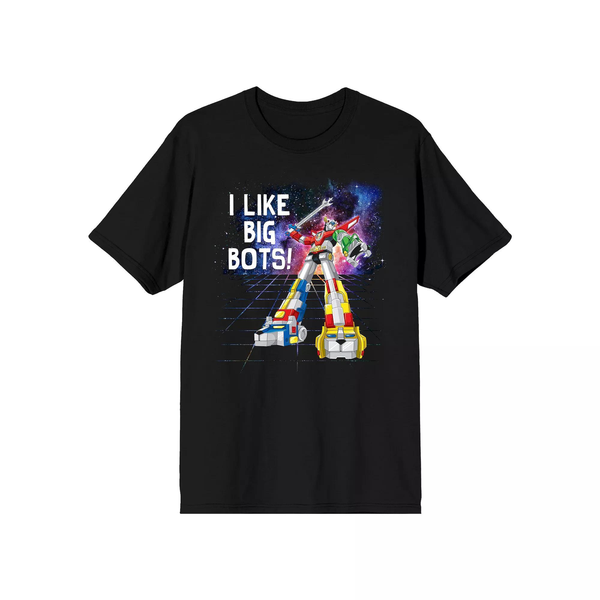 Men's Voltron I Like Big Bots Tee, Size: XL, Black Product Image