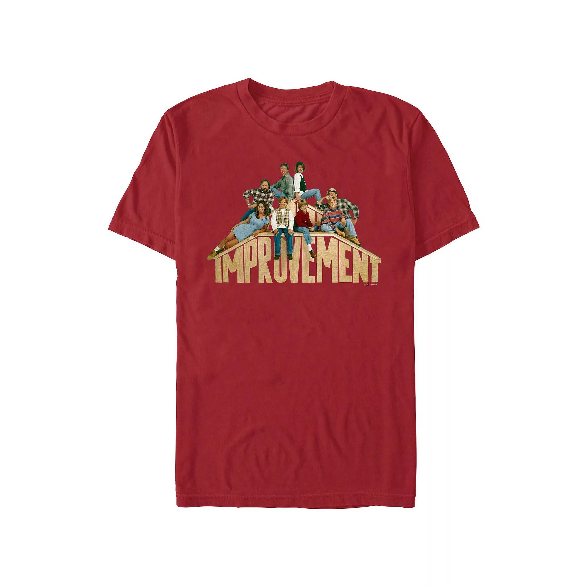 Men's Home Improvement Family Portrait Graphic Tee, Size: XS, Red Product Image