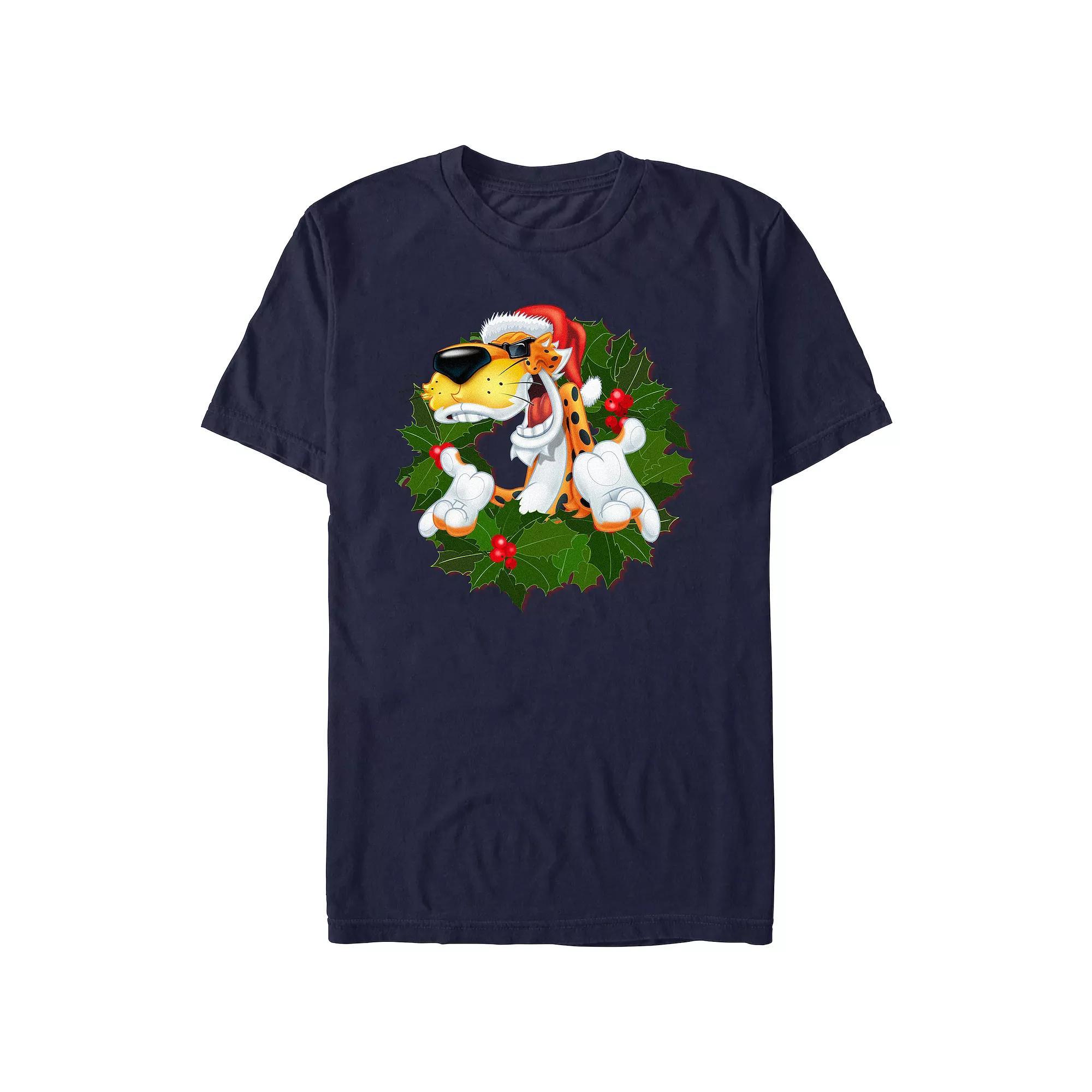 Men's Cheetos Christmas Chester Graphic Tee, Size: Large, Blue Product Image