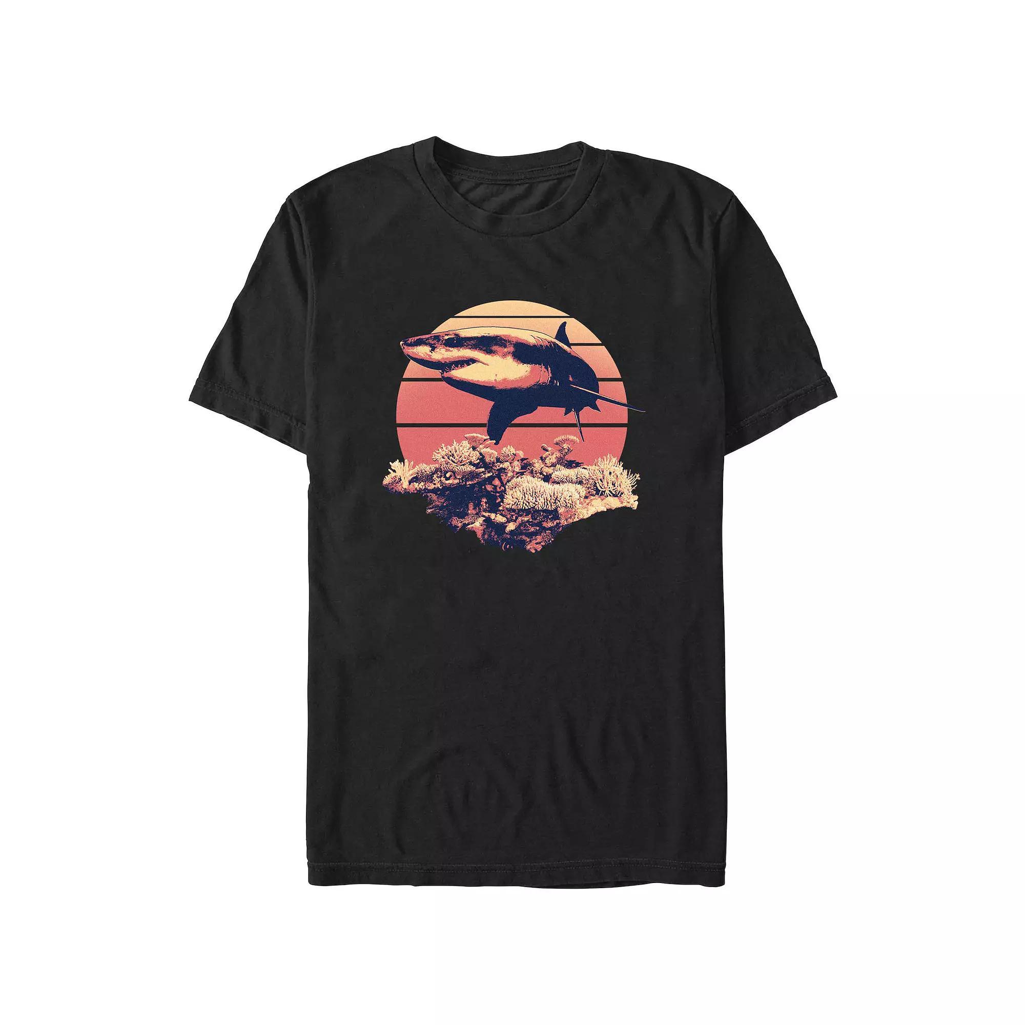 Men's Shark Reef Graphic Tee, Size: Medium, Royal Product Image