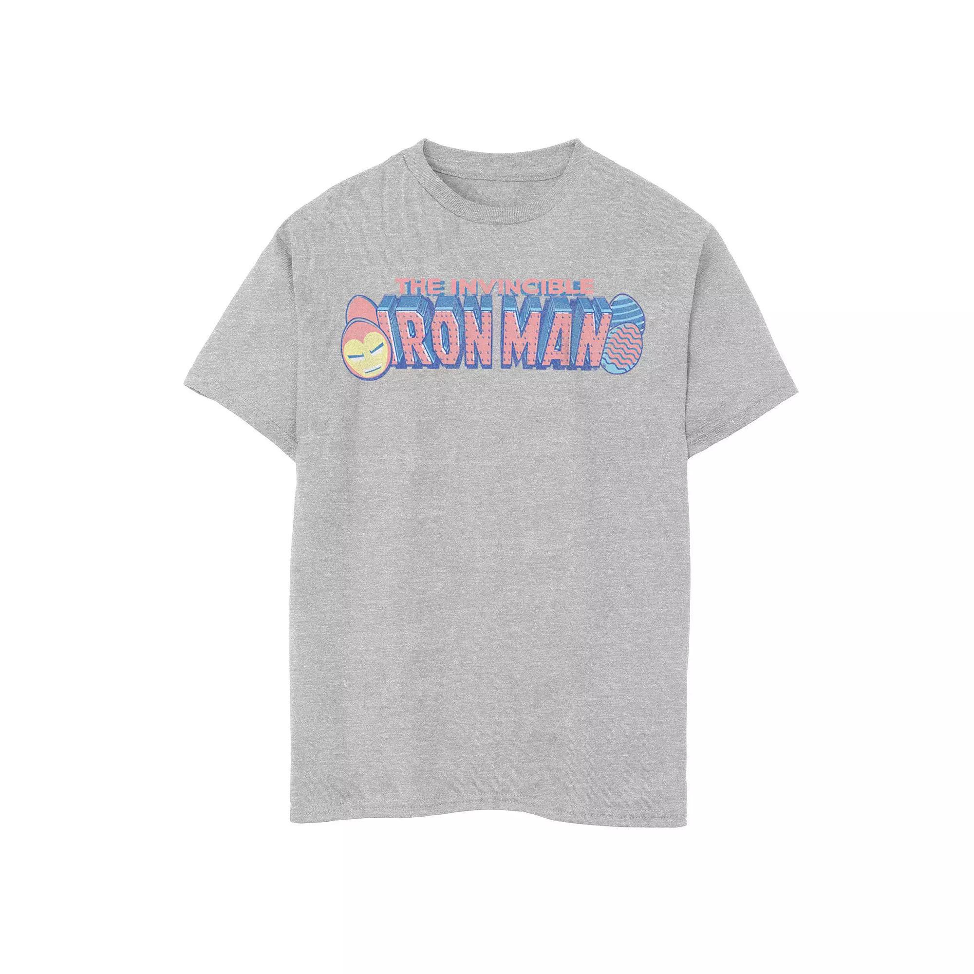 Boys 8-20 Marvel Iron Easter The Invincible Iron Man Graphic Tee, Boys Athletic Grey Product Image