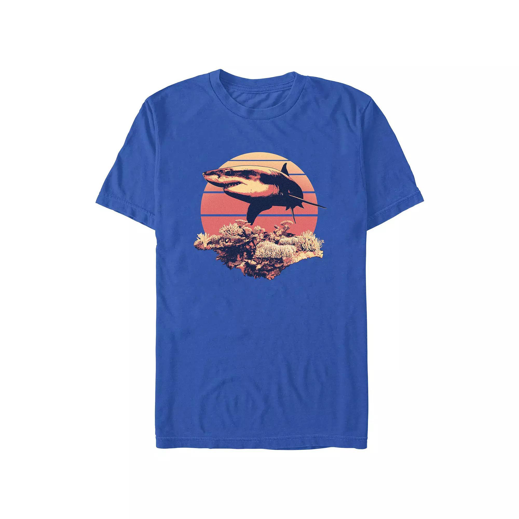 Men's Shark Reef Graphic Tee, Size: Medium, Royal Product Image