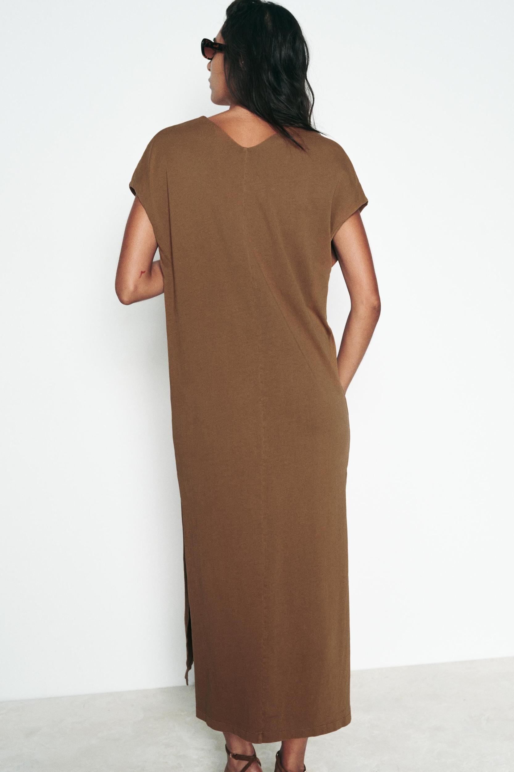 WASHED EFFECT MIDI DRESS Product Image