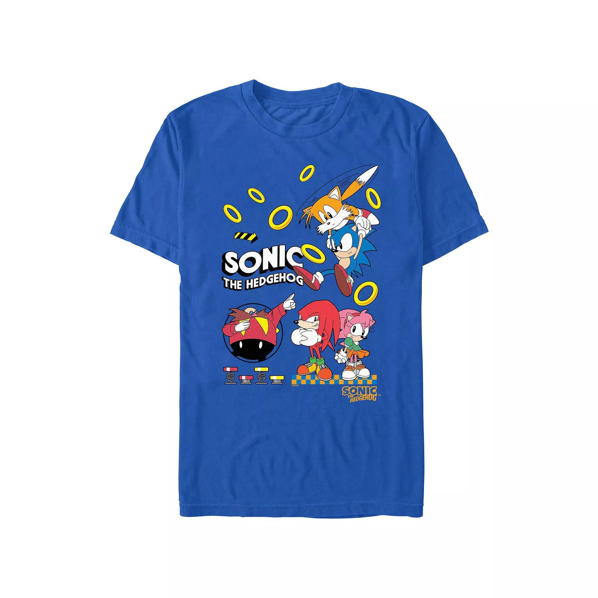 Men's Sonic The Hedgehog Flying Buddy Graphic Tee, Size: XS, Royal Product Image