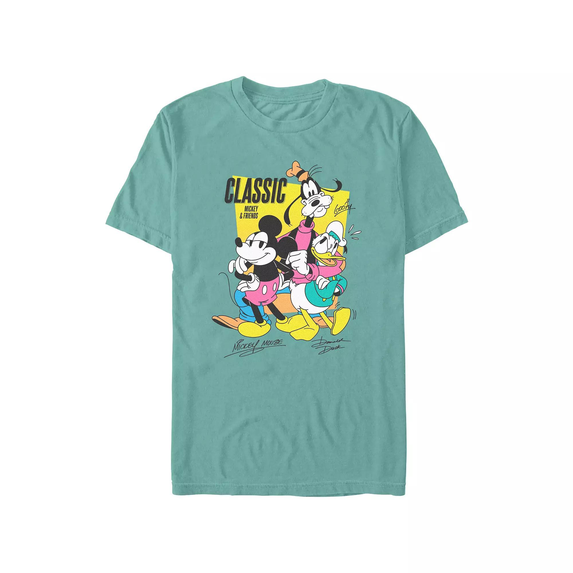 Men's Comfort Colors® Disney's Mickey Mouse And Friends Signatures Graphic Tee, Size: Large, Foam Product Image