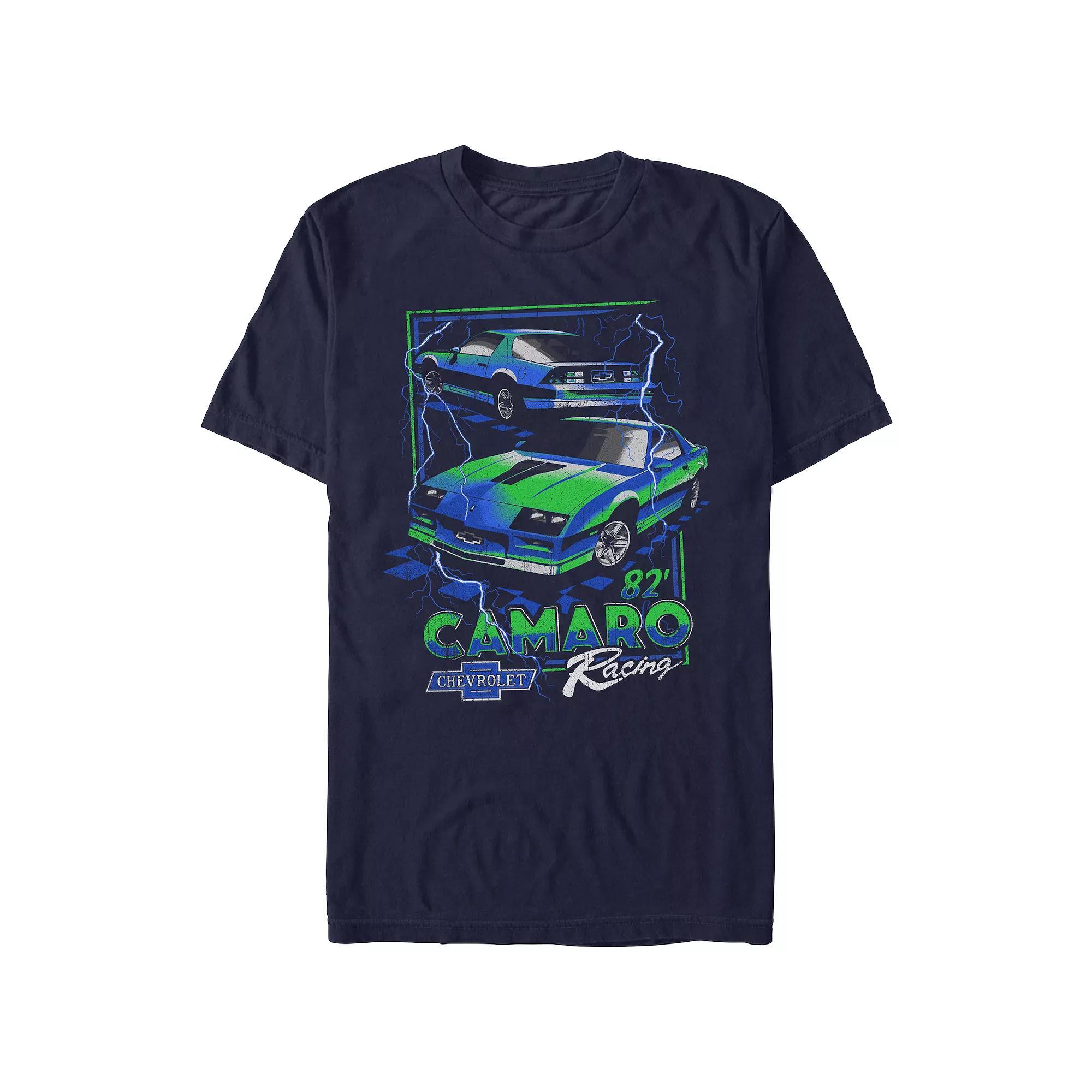 Men's Camaro Racing '82 Graphic Tee, Size: Small, Blue Product Image