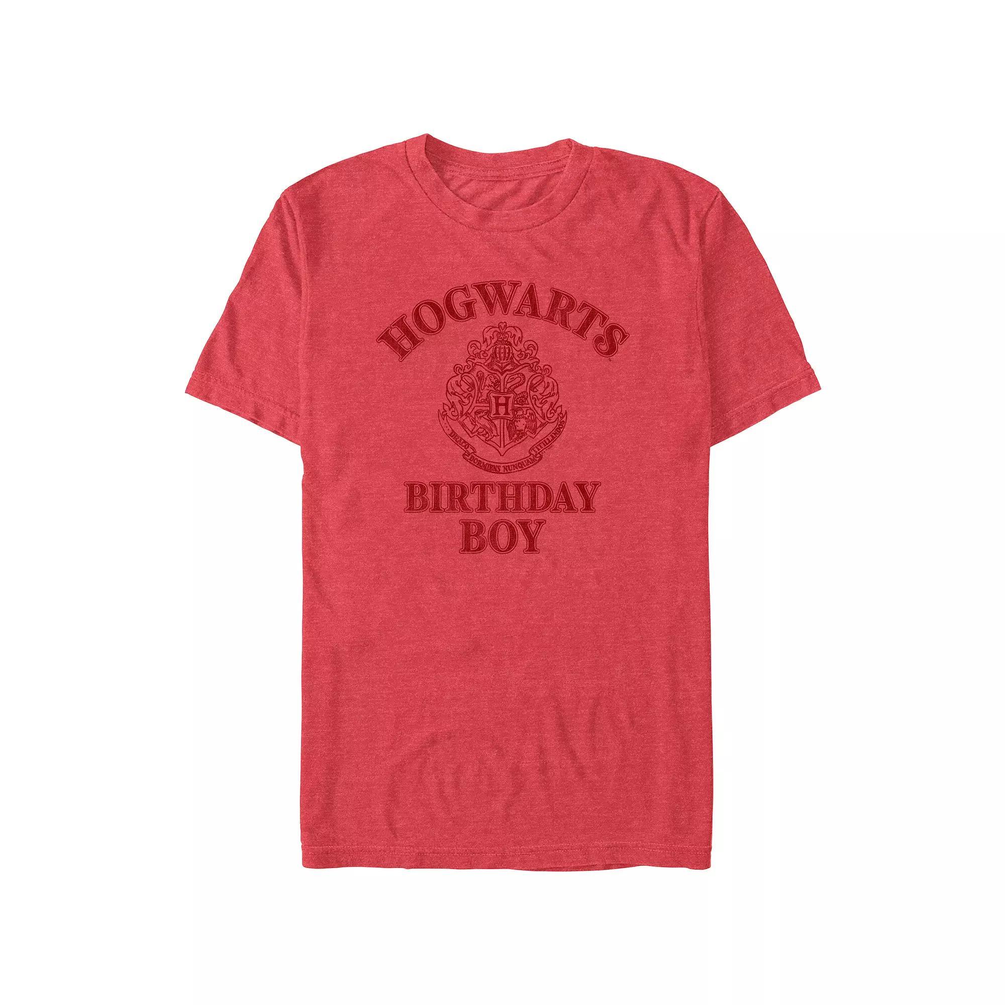 Men's Harry Potter Hogwarts Birthday Boy Graphic Tee, Size: XXL, Red Grey Product Image