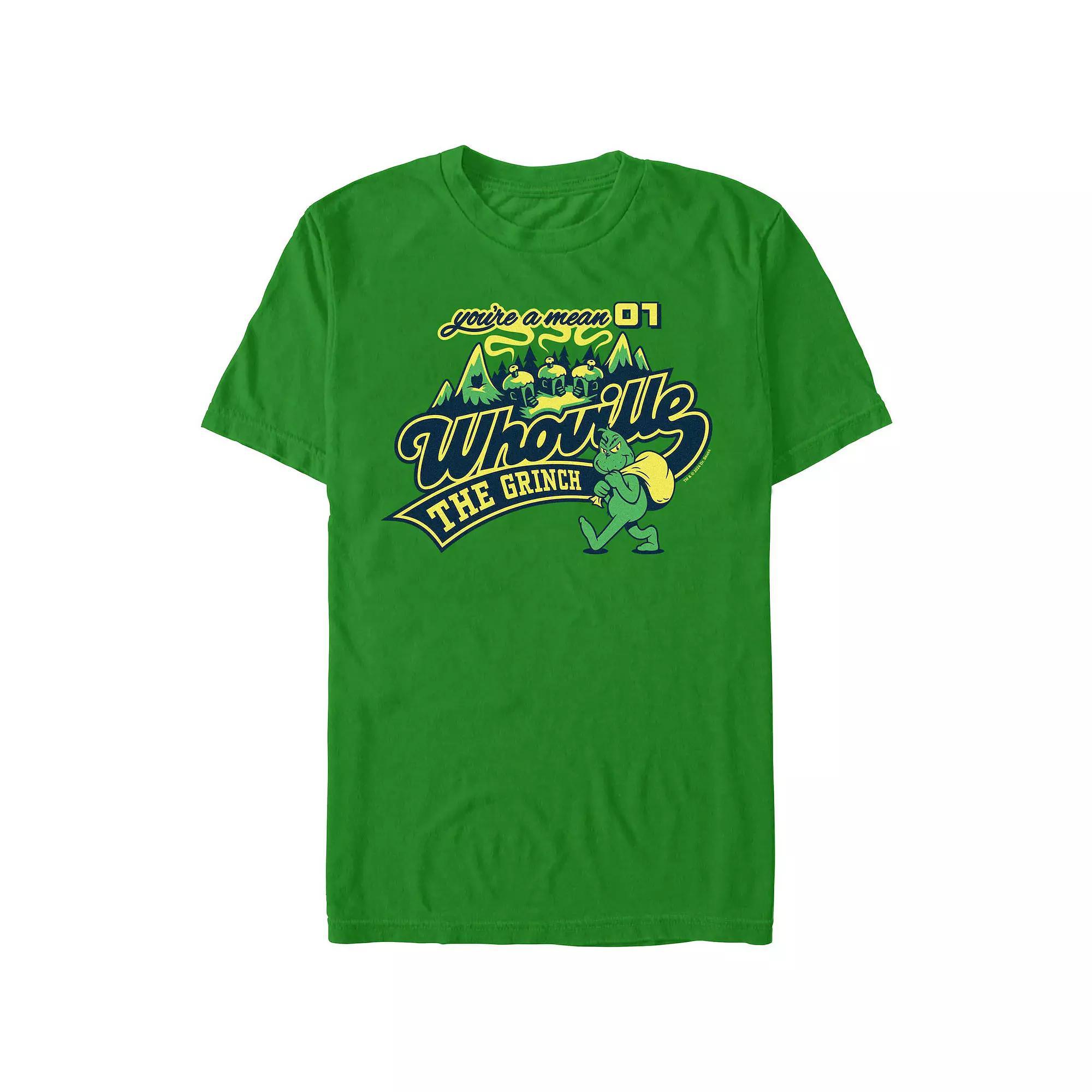 Big & Tall Dr. Seuss Grinch Youre A Mean Number One Graphic Tee, Mens Product Image