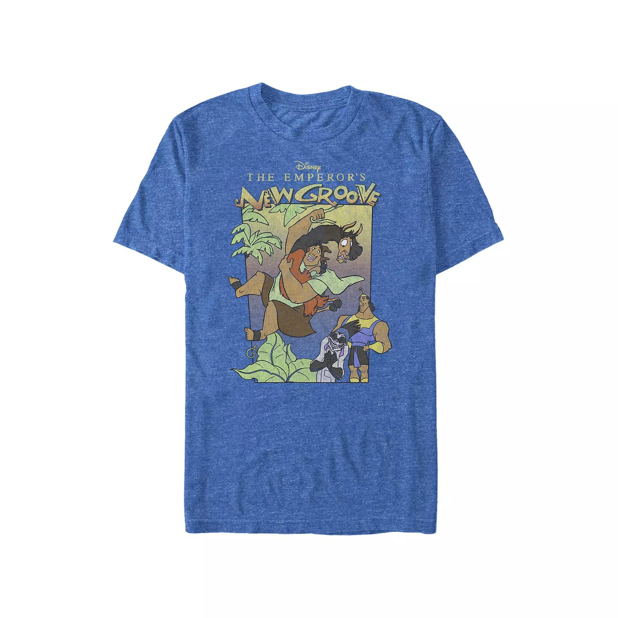 Disney's The Emperor's New Groove Classic Poster Big & Tall Graphic Tee, Men's, Size: 3XL, Royal Grey Product Image