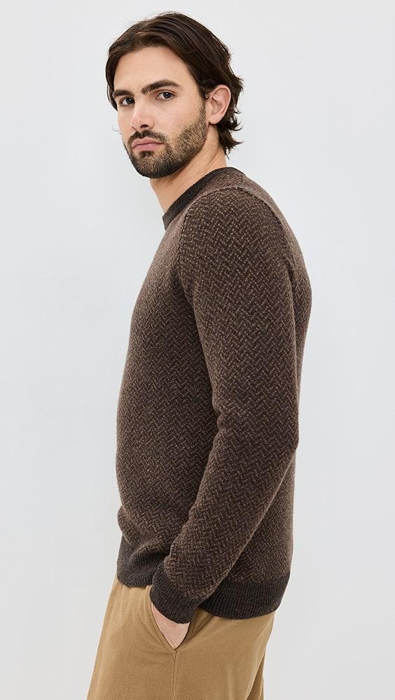 Taylor Stitch Eddy Herringbone Crewneck Sweater | Shopbop Product Image