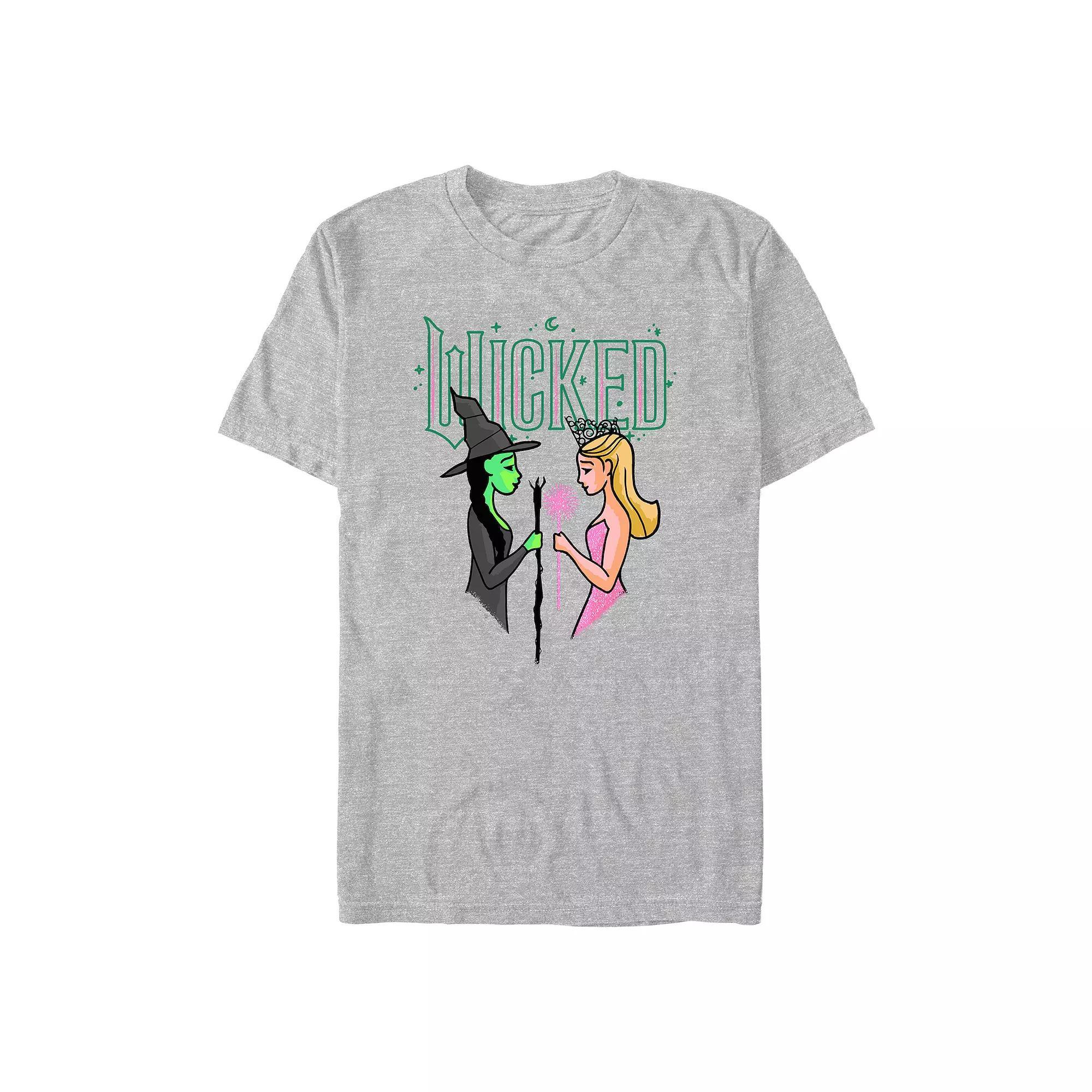 Big & Tall Wicked Two Best Friends Graphic Tee, Men's, Size: 3XL, Athletic Grey Product Image